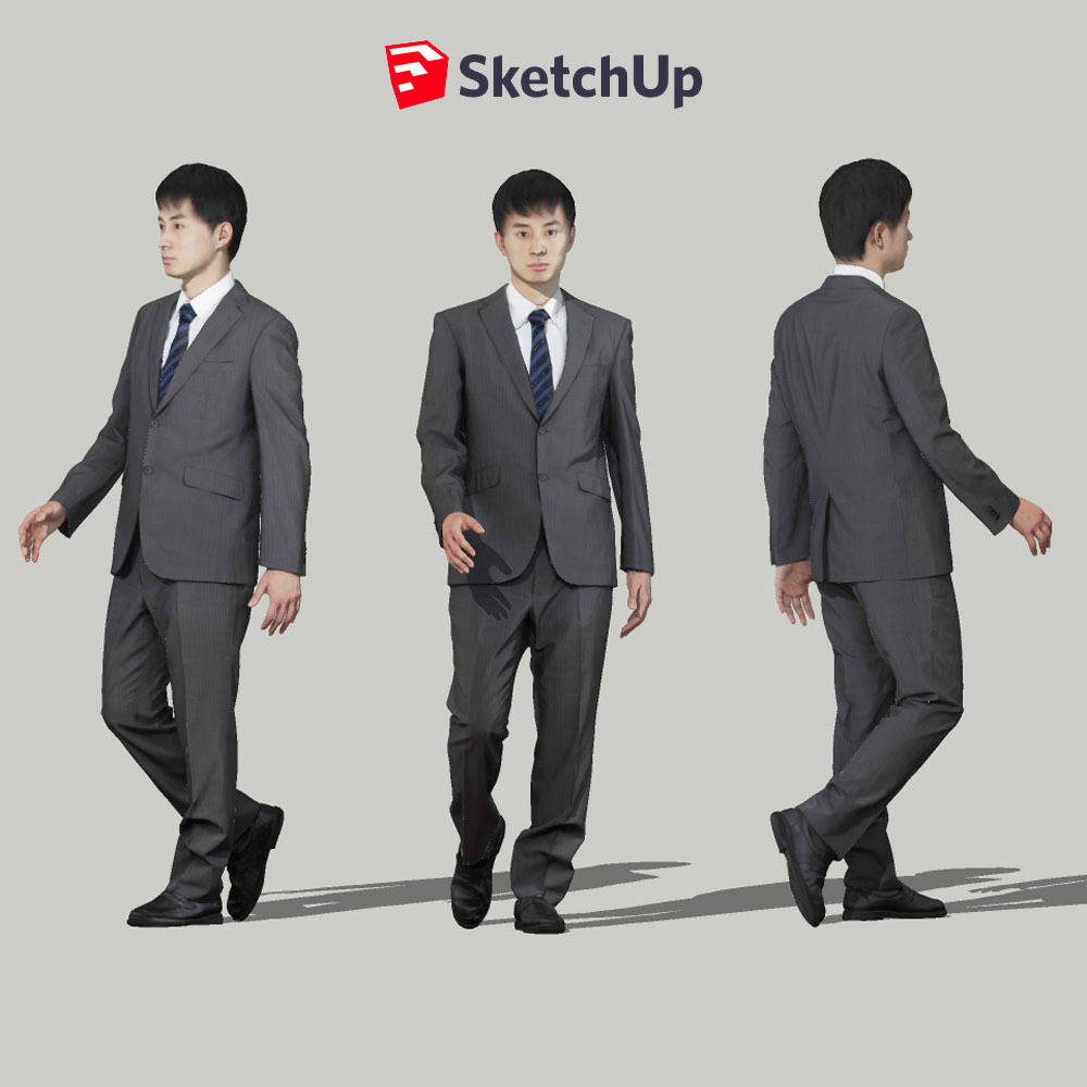 SketchUp素材 3D人物モデル ( Posed ) 101_Sota - 画像1