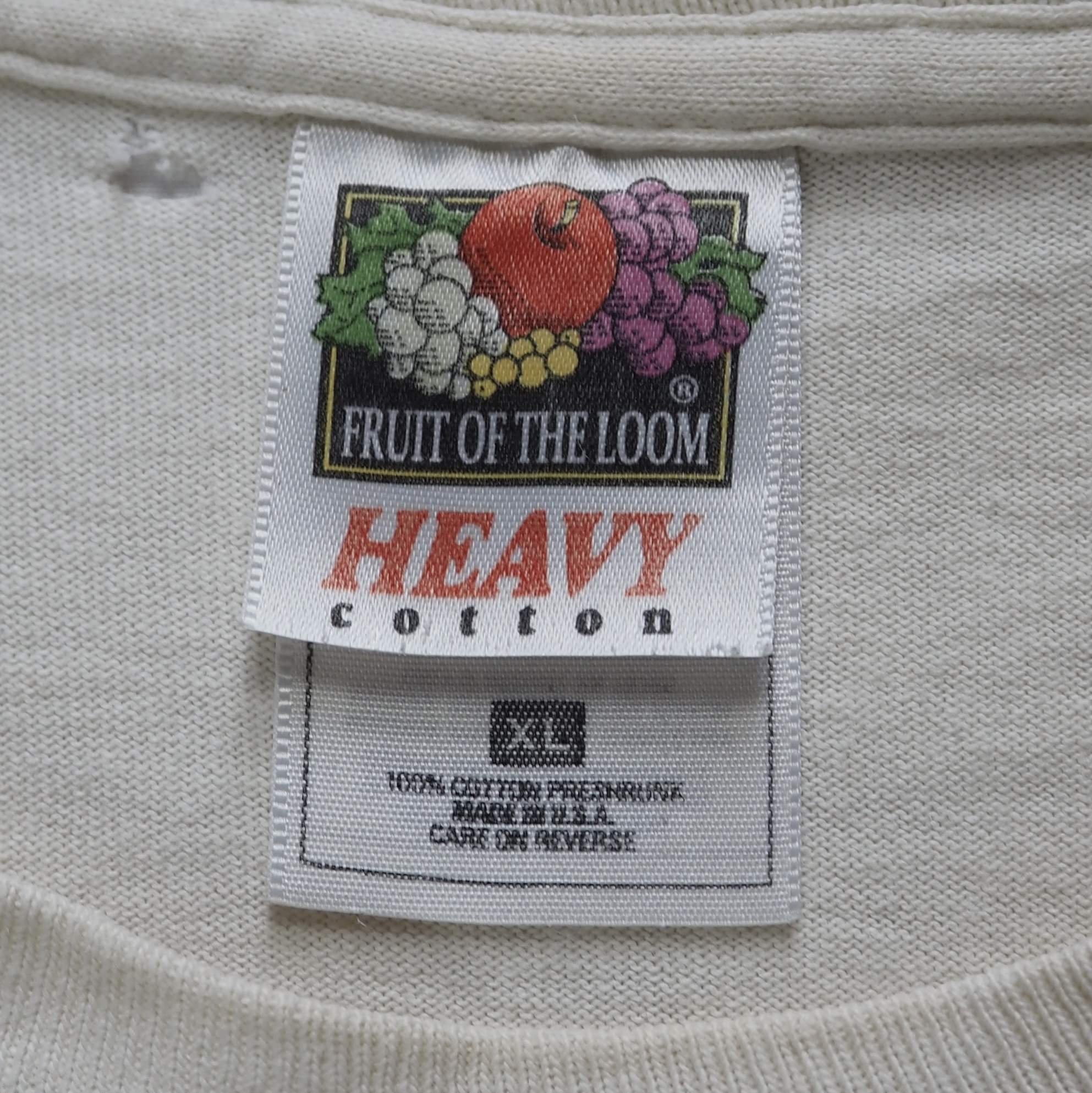90’s Fruits of the loom ピースマークTシャツ XL の画像 11