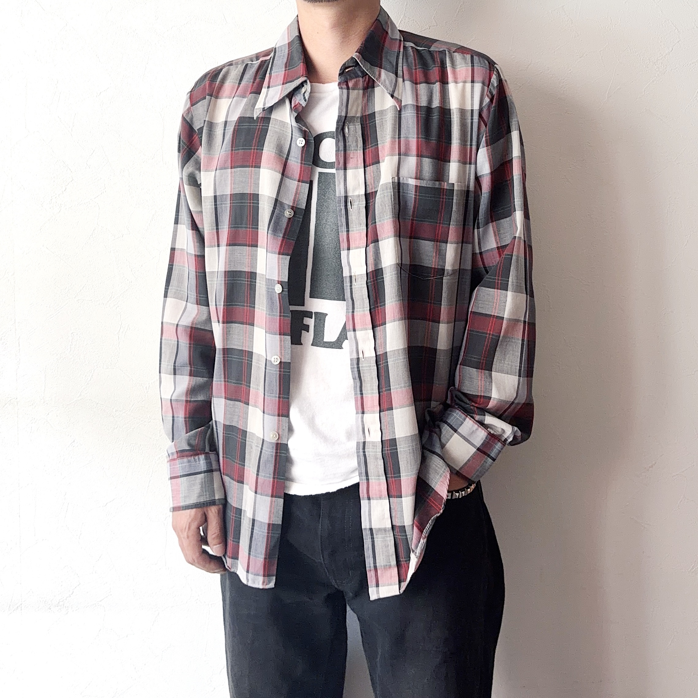 Vintage 70〜80's【marlboro】Check Shirt の画像 3