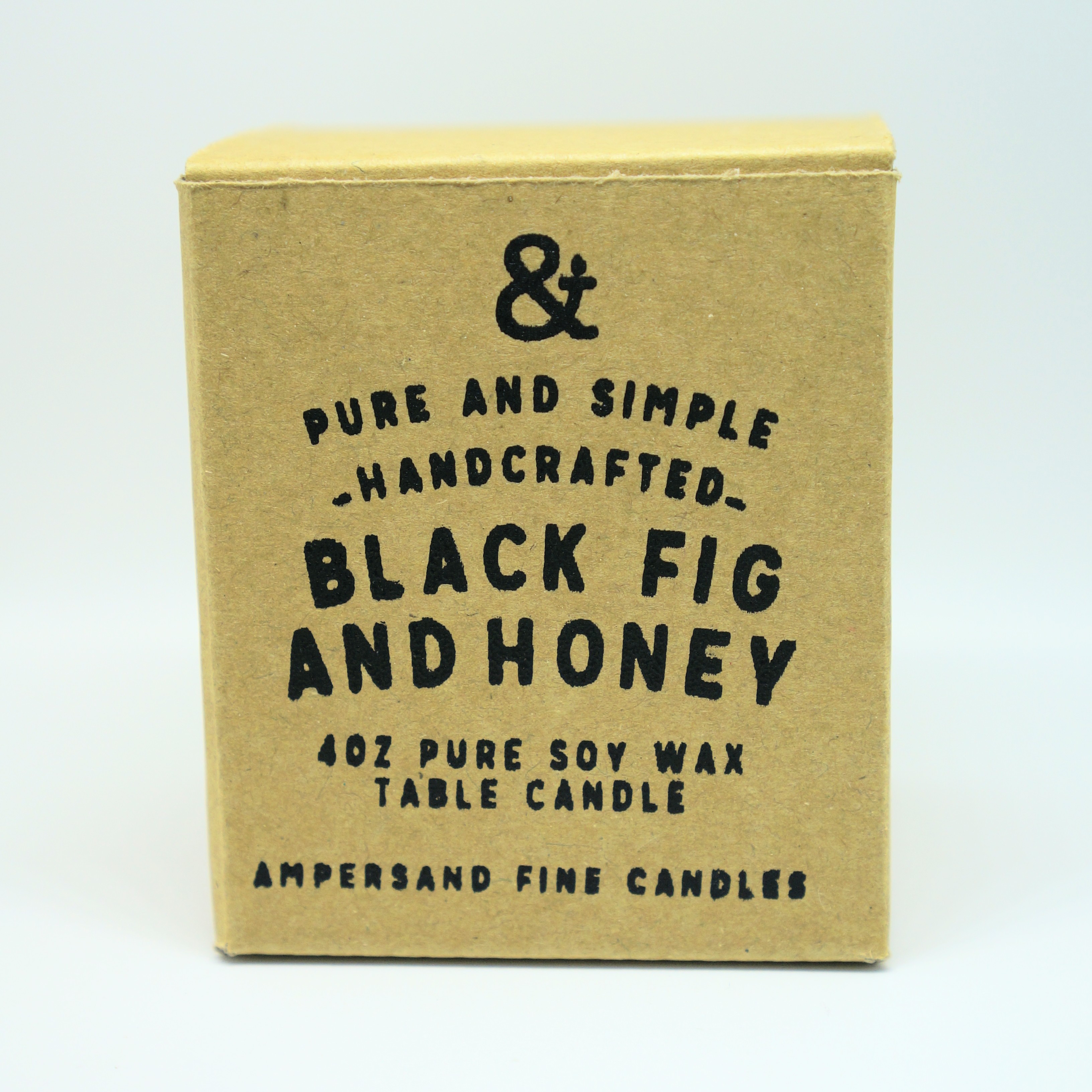 4oz Amber Jar Candle -BLACKFIG AND HONEY- キャンドル Candles - 画像1