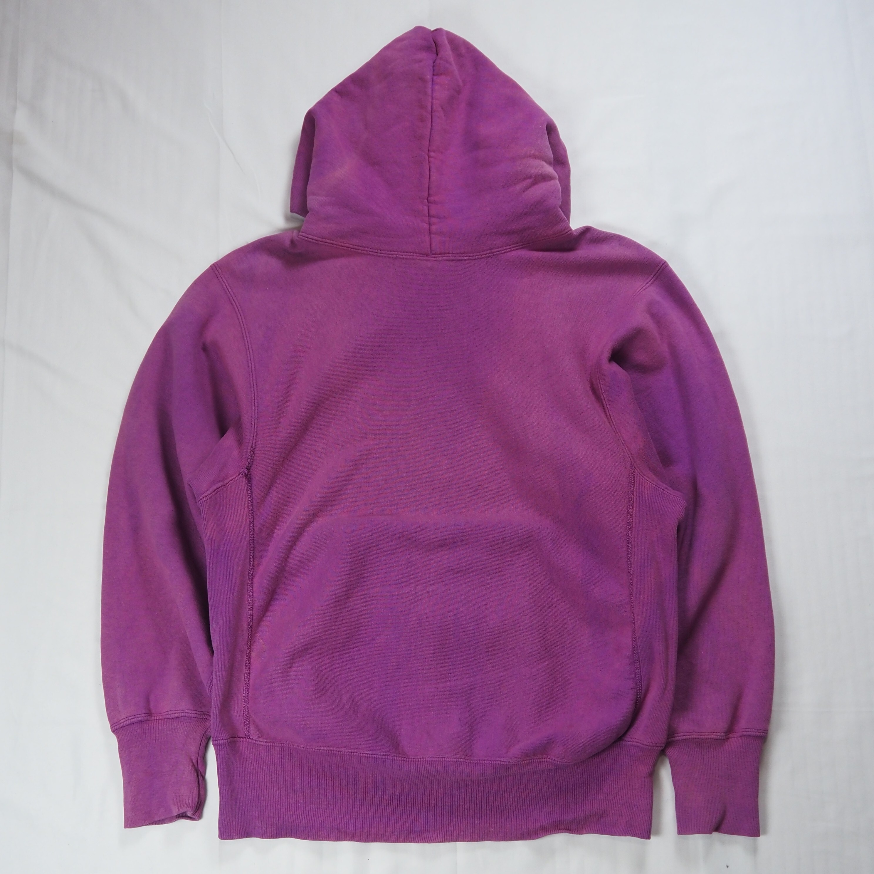 【9/23 20:00入荷】90's Champion リバースフーディ フェード パープル Mサイズ の画像 12