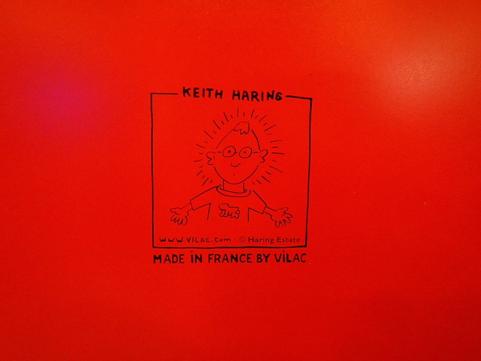 品番0409 キース ヘリング ウッド チェア レッド Keith Haring 家具 011 L A Depo