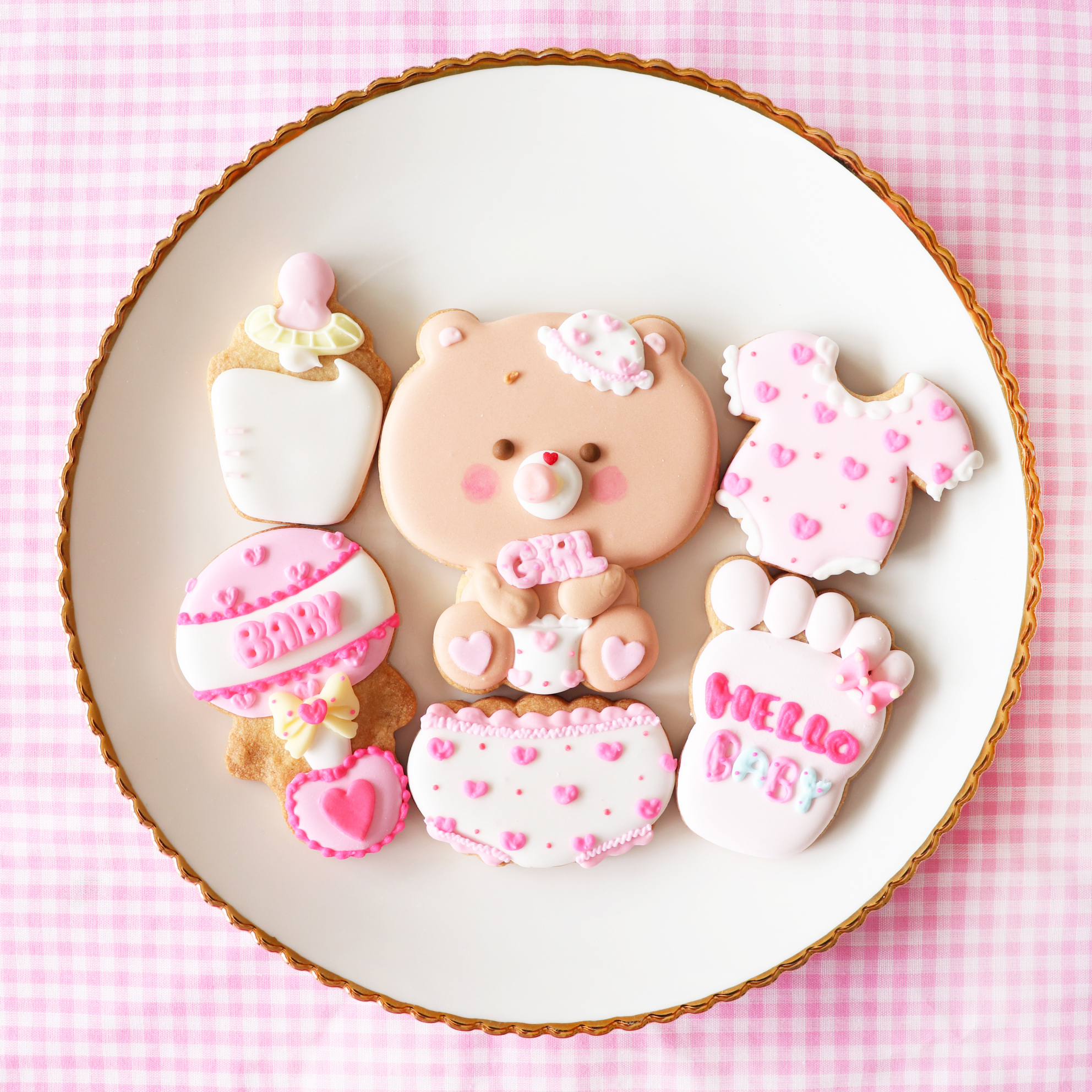 Hello Baby アイシングクッキーセット アイシングクッキー ドッグケーキ Momocream Hello Baby アイシングクッキーセット アイシングクッキー ドッグケーキ Momocream