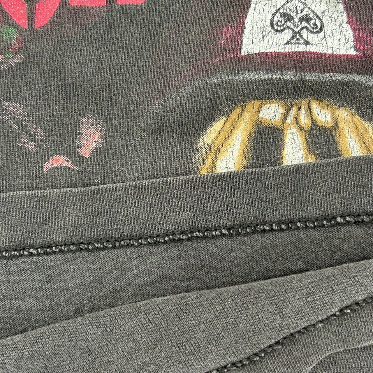 ALICE IN CHAINS アリス・イン・チェインズ グラフィックプリント バンドT ブラック 古着 ロックT XL の画像 12