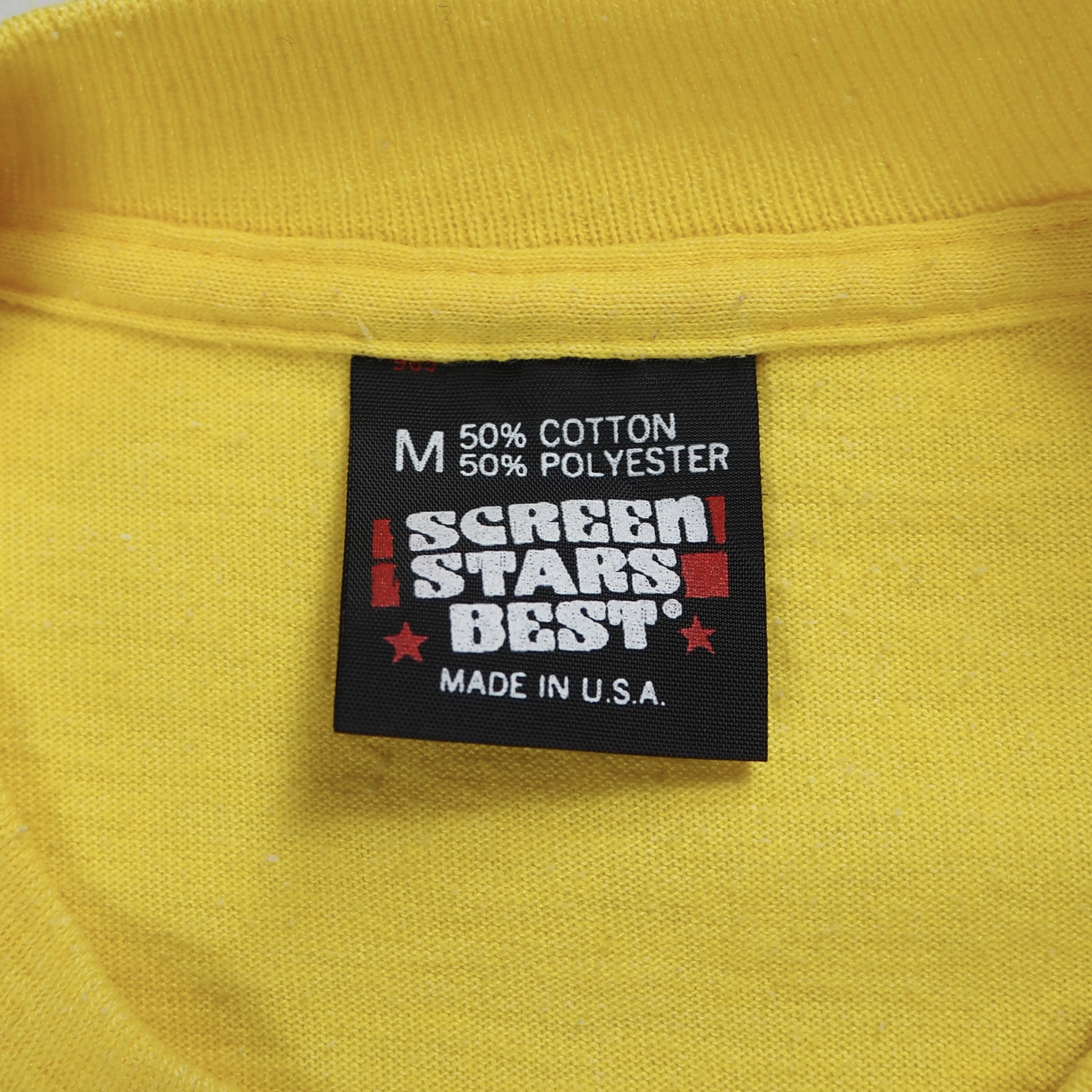 90’s スクリーンスターズ ビッチTシャツ イエロー Mサイズ の画像 9