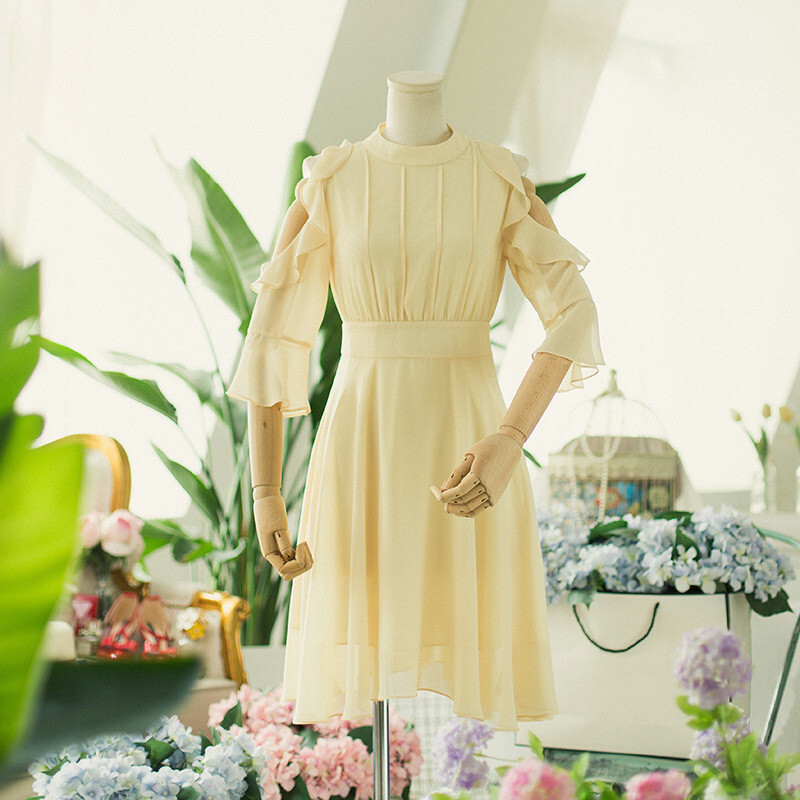 ワンピース ペプラム パーティードレス 結婚式 デート 披露宴 Aライン ワインレッド ライトイエロー S M L Dresszone ワンピース ペプラム パーティードレス 結婚式 デート 披露宴 Aライン ワインレッド ライトイエロー S M L Dresszone