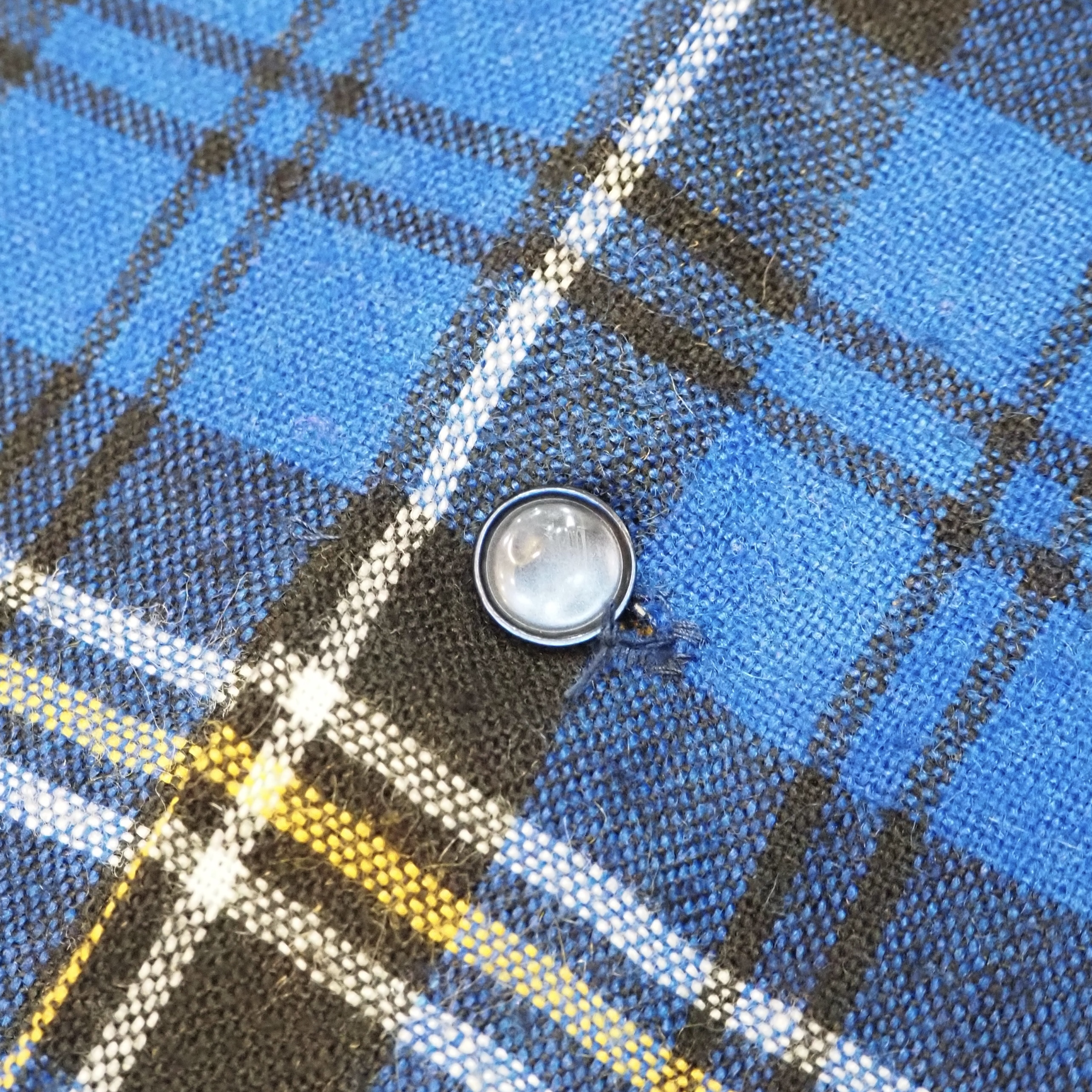 50’s Wool Shirt ブルー×イエロー の画像 7