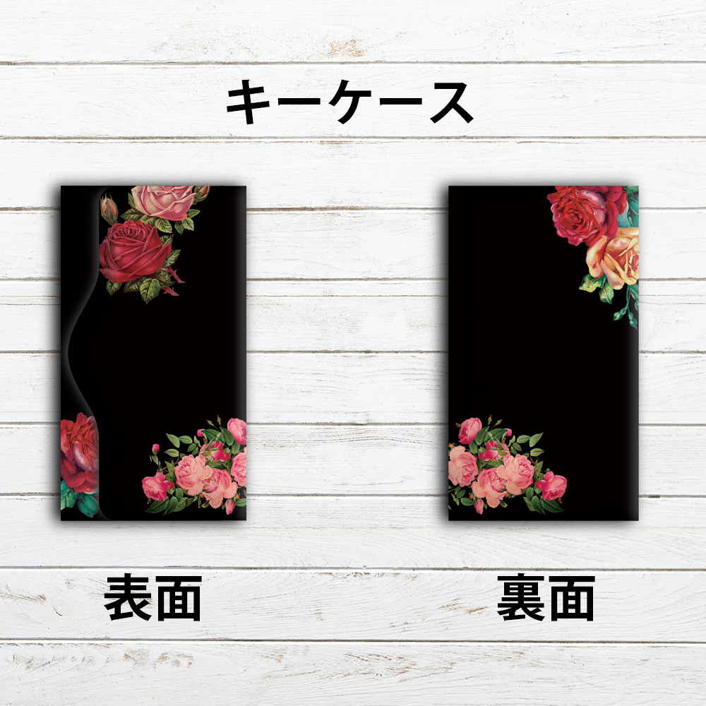 キーケース レディース おすすめ おしゃれ 人気 キーケース革 タイトル Flower おしゃれ でかわいいiphoneケース スマホケース Tシャツ かっこいいイラストのクリエイターグッズ販売 雑貨屋アリうさ