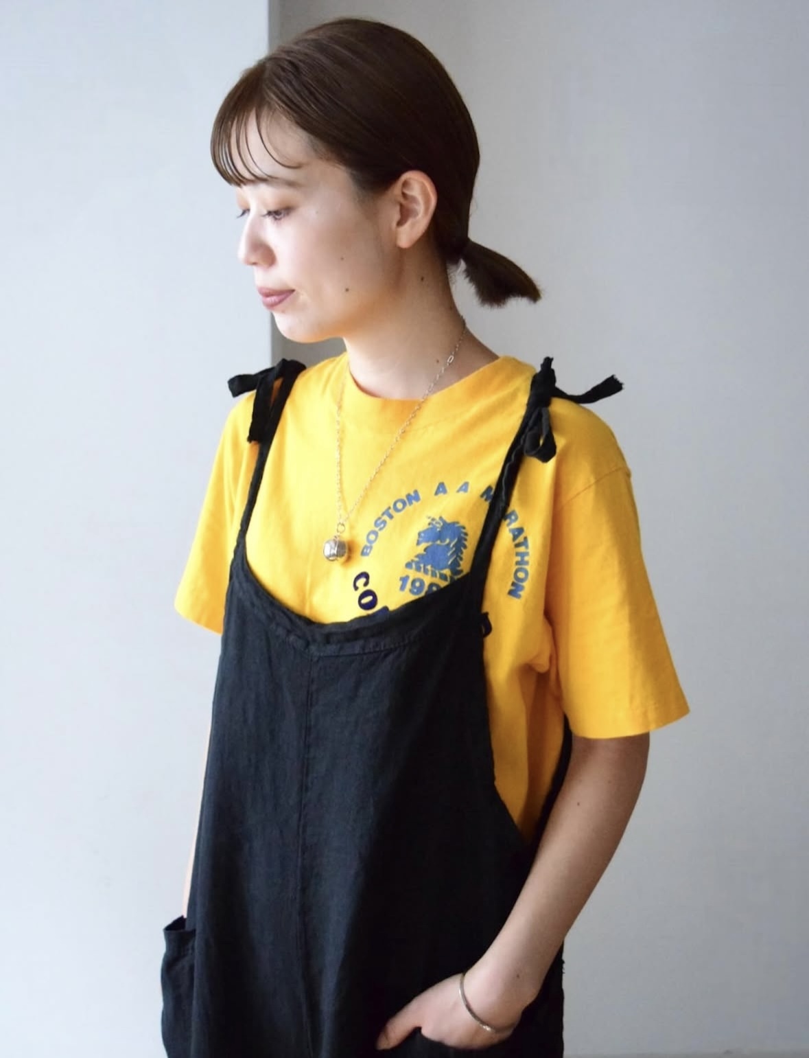 Print tee -yellow- の画像 5
