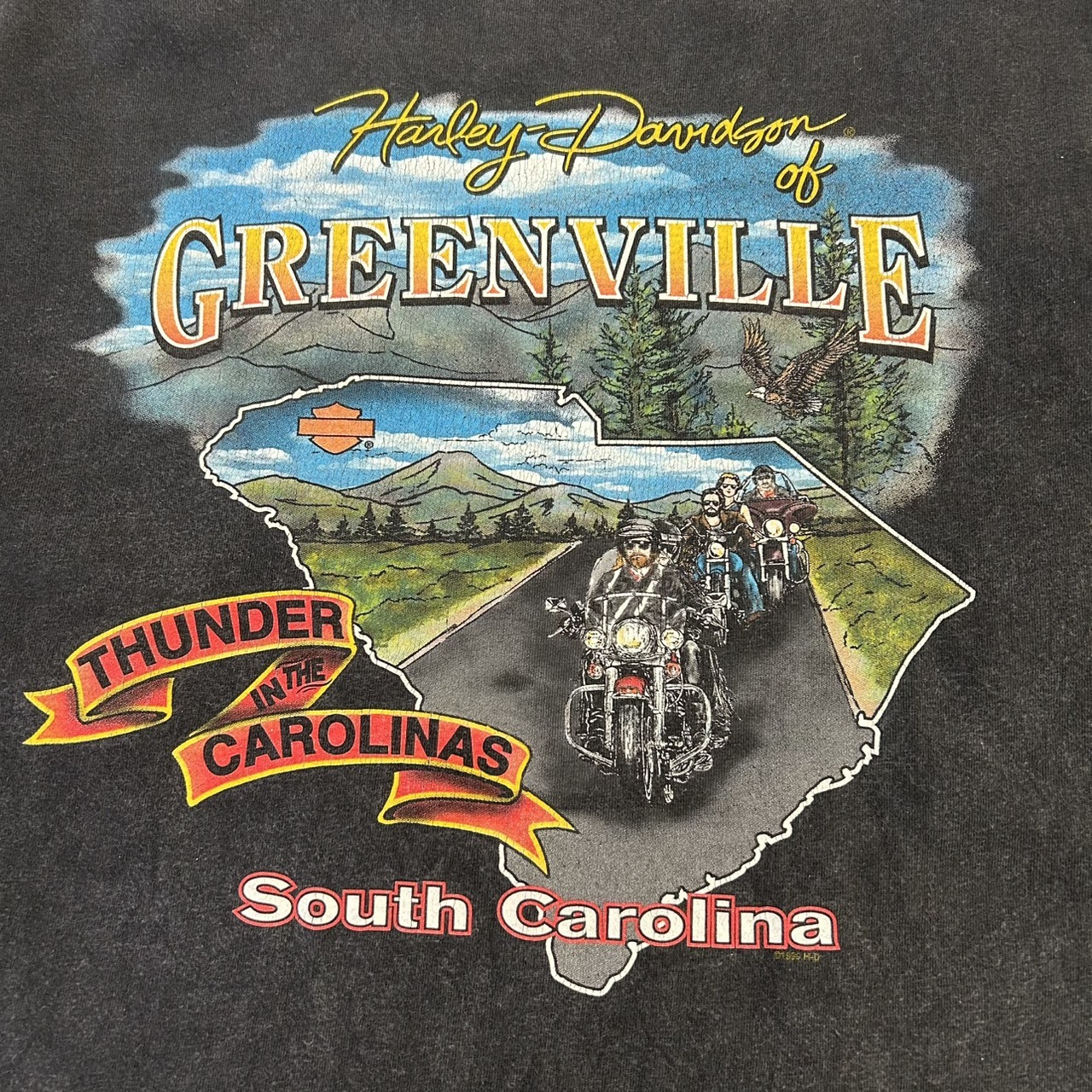 HARLEY-DAVIDSON フレイムプリント ロングスリーブTシャツ ブラック XXL ビッグサイズ の画像 6