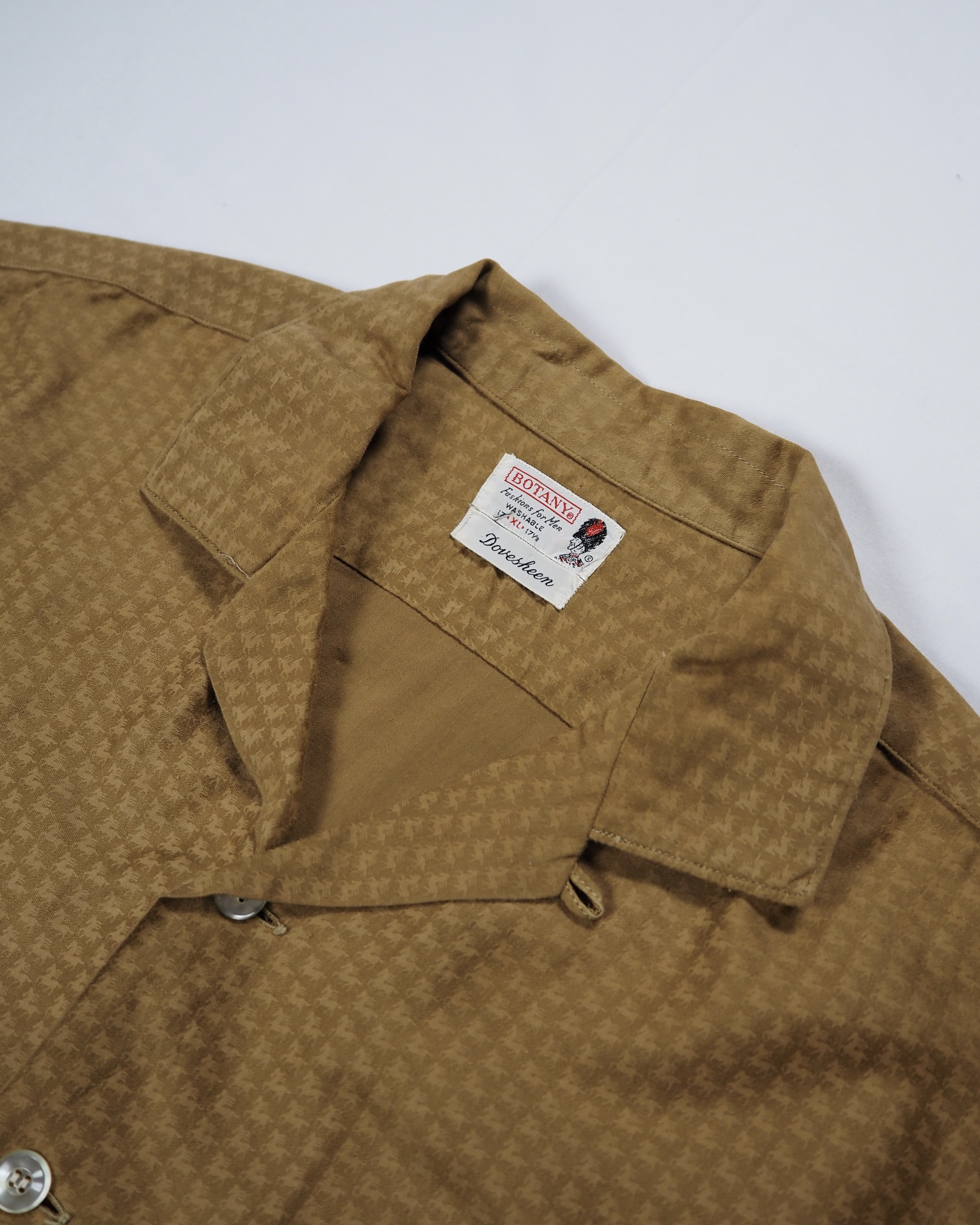 【VCM入荷】60’s Botany コットンシャツ 馬柄 XLサイズ の画像 2