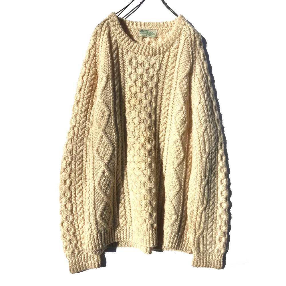 Vintage Handmade Alan Knit Fisherman [crana nanoknits] [1970s] Vintage Fisherman Sweater