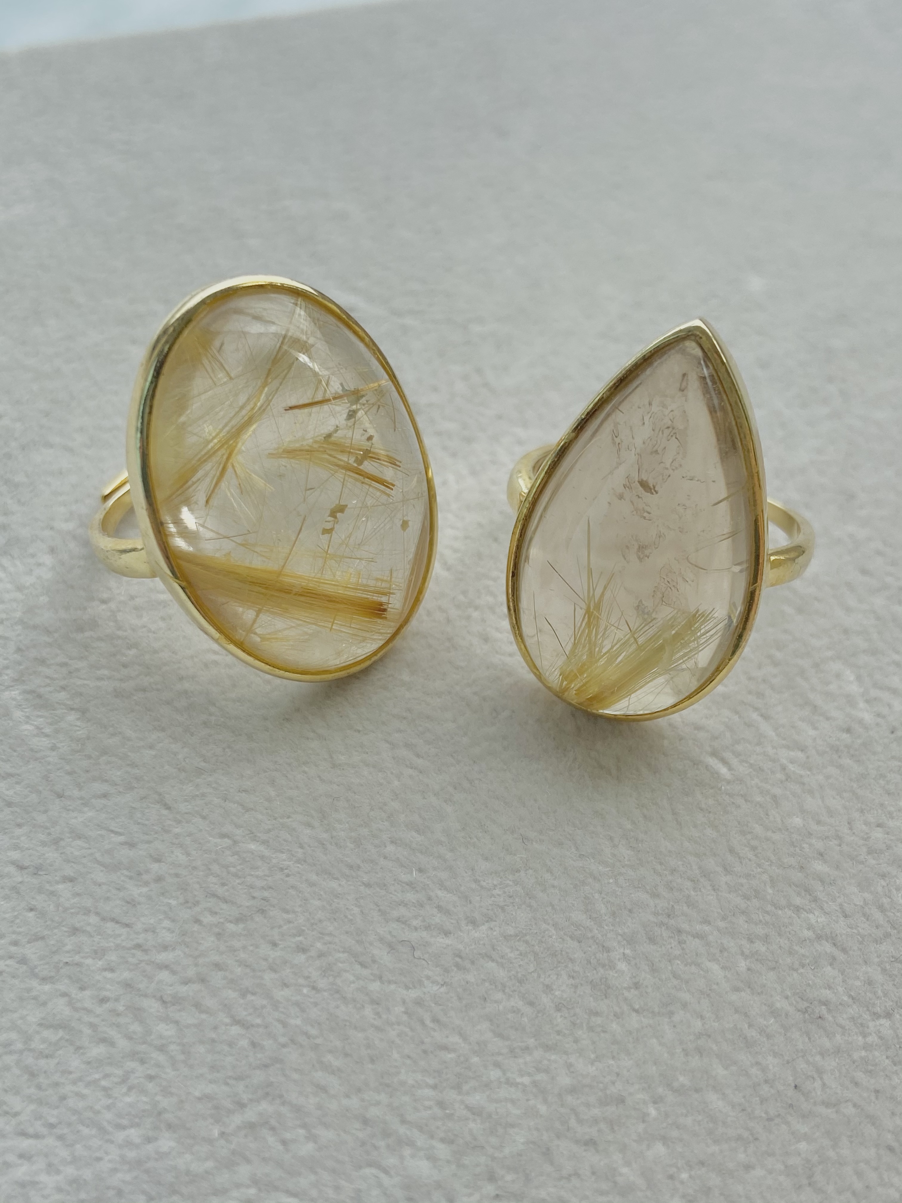 Bonito Gem ゴールドルチルクォーツ リング Bonito