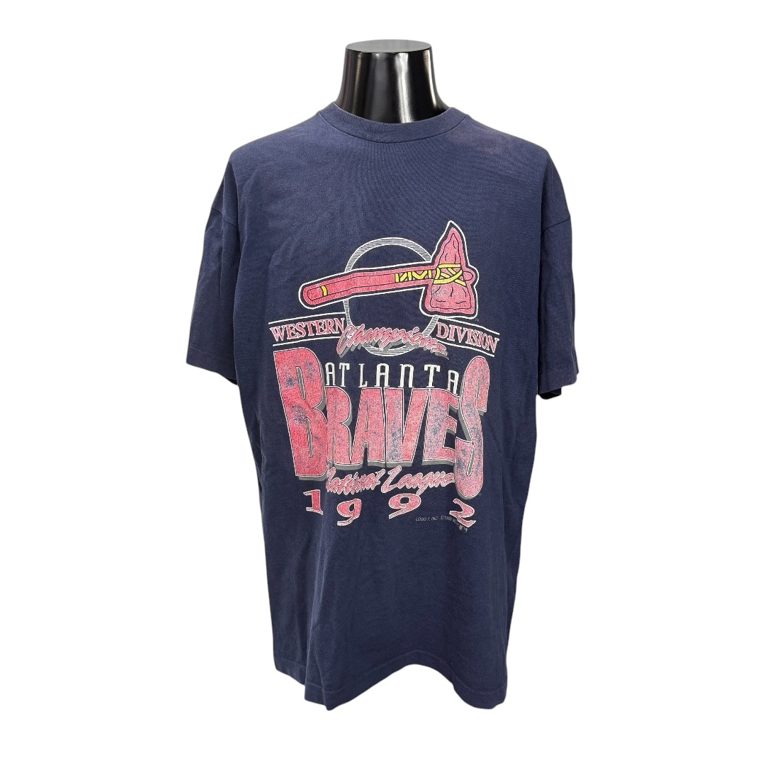 【ATLANTA BRAVES】アトランタ・ブレーブス “1992NL Western Division Champions” 90’s Vintage Tシャツ