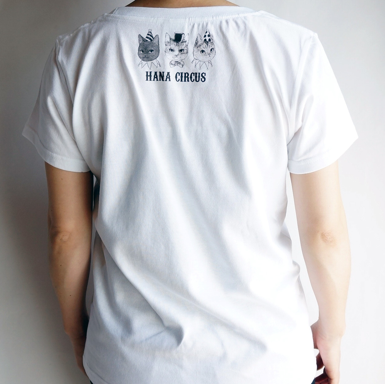 送料無料 受注生産 納期7 10日 Hana Circus Original 猫 ビッグプリントｔシャツ はちわれ 黒猫 キジトラから選べます 個性的な大人のファッション通販 Hana Circus