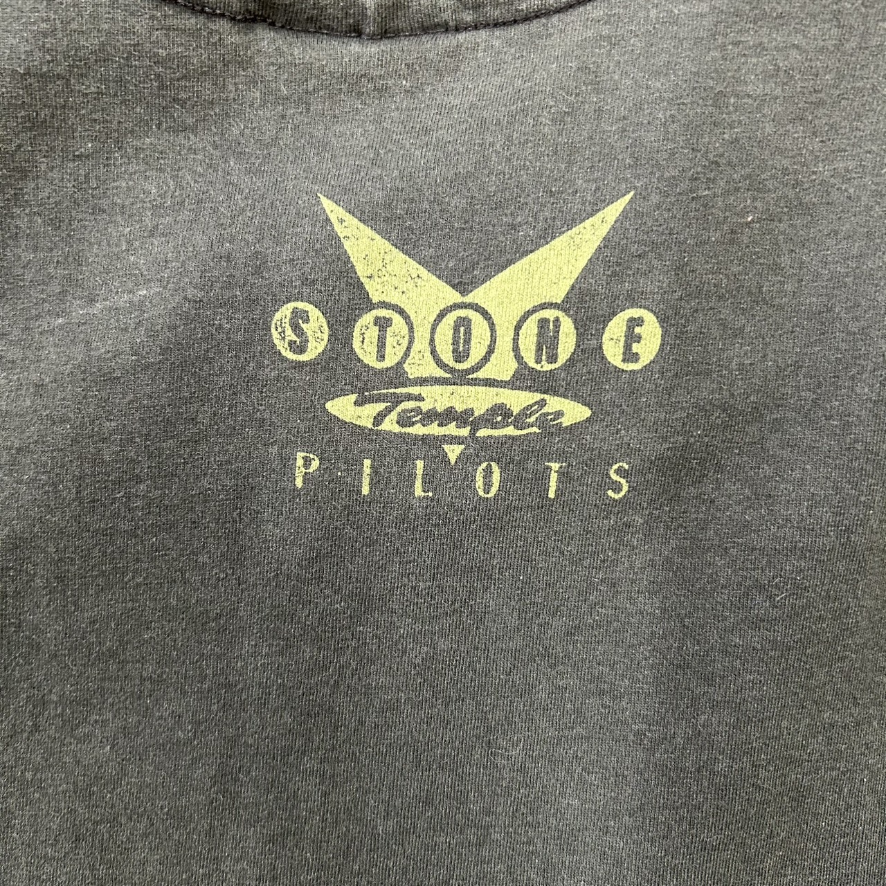 90s STONE TEMPLE PILOTS Logo T-Shirt Black Fade XL の画像 6