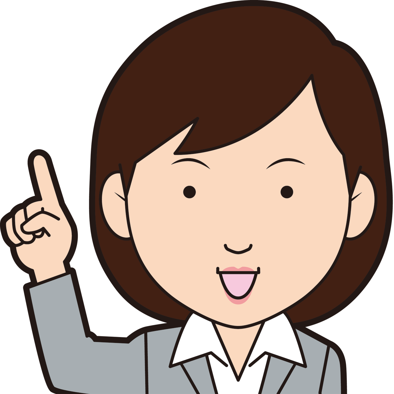 指差し女性ビジネスマン Sozaido 指差し女性ビジネスマン Sozaido
