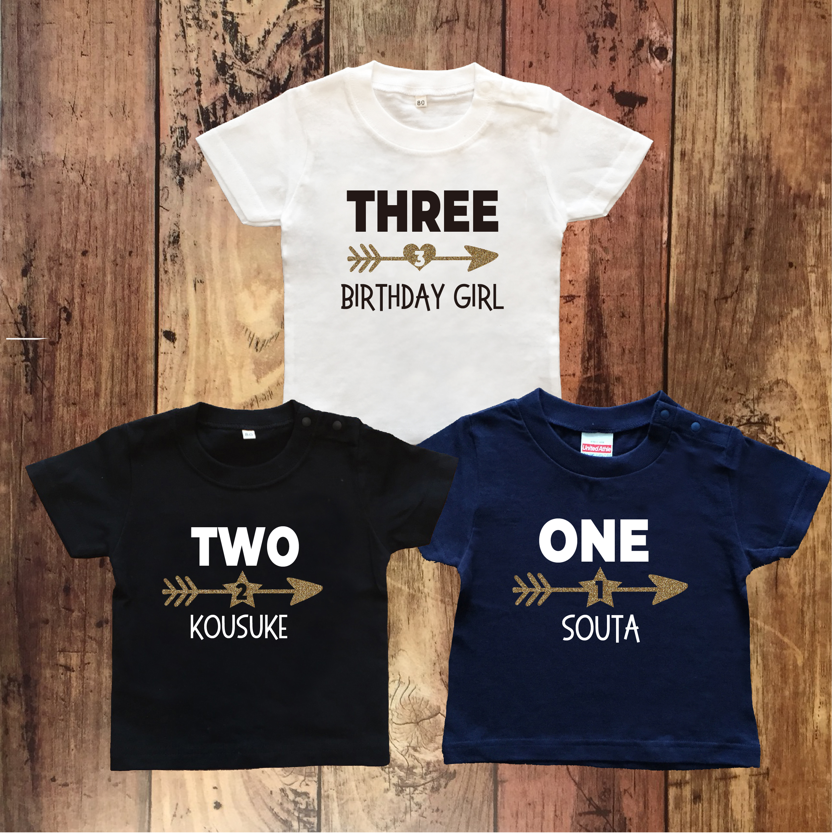 お名前入りお誕生日英数字tシャツ Awesome9 お名前入りお誕生日英数字tシャツ Awesome9