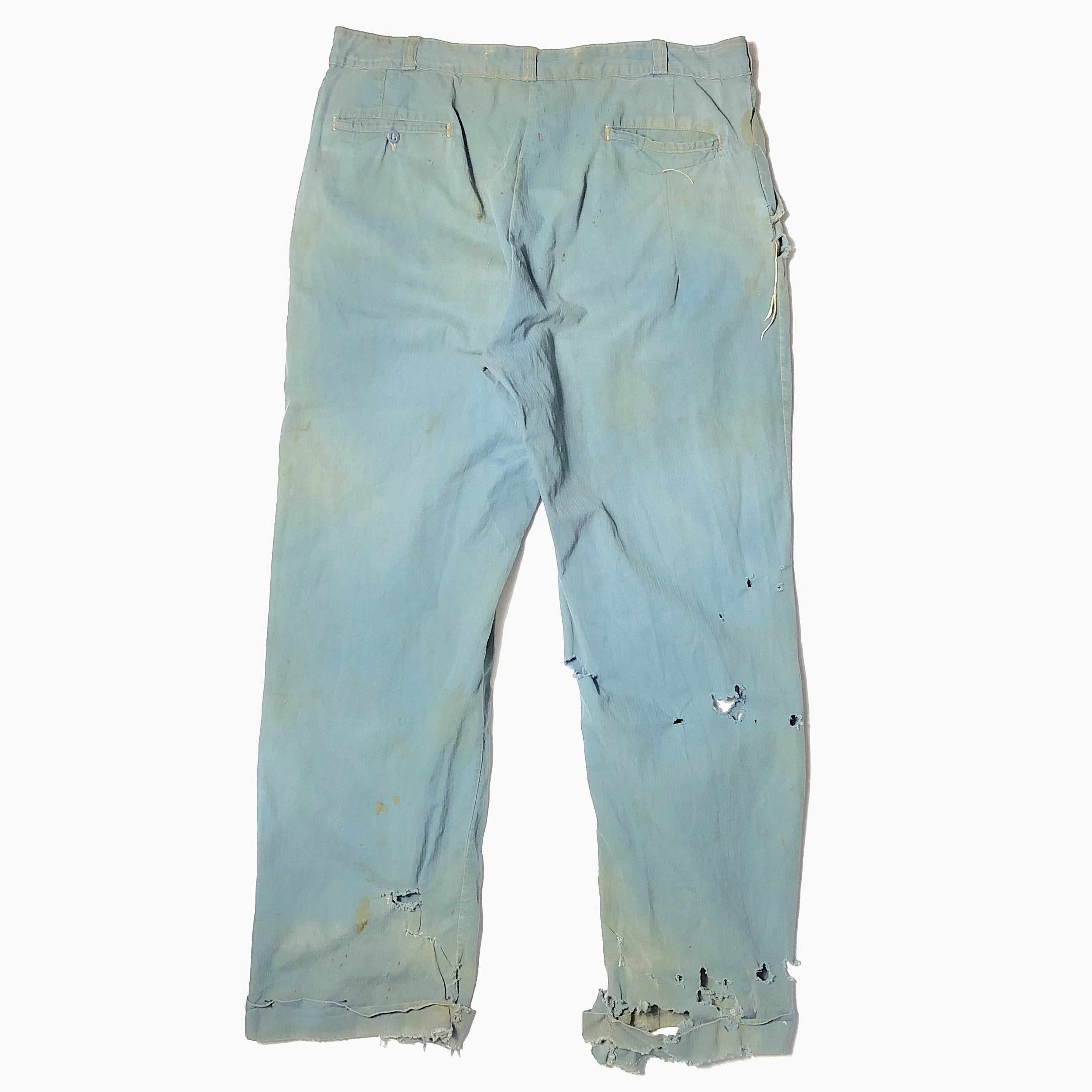 Vintage 50〜60's【BOAT SAIL DRILL】Grunge Pants の画像 2