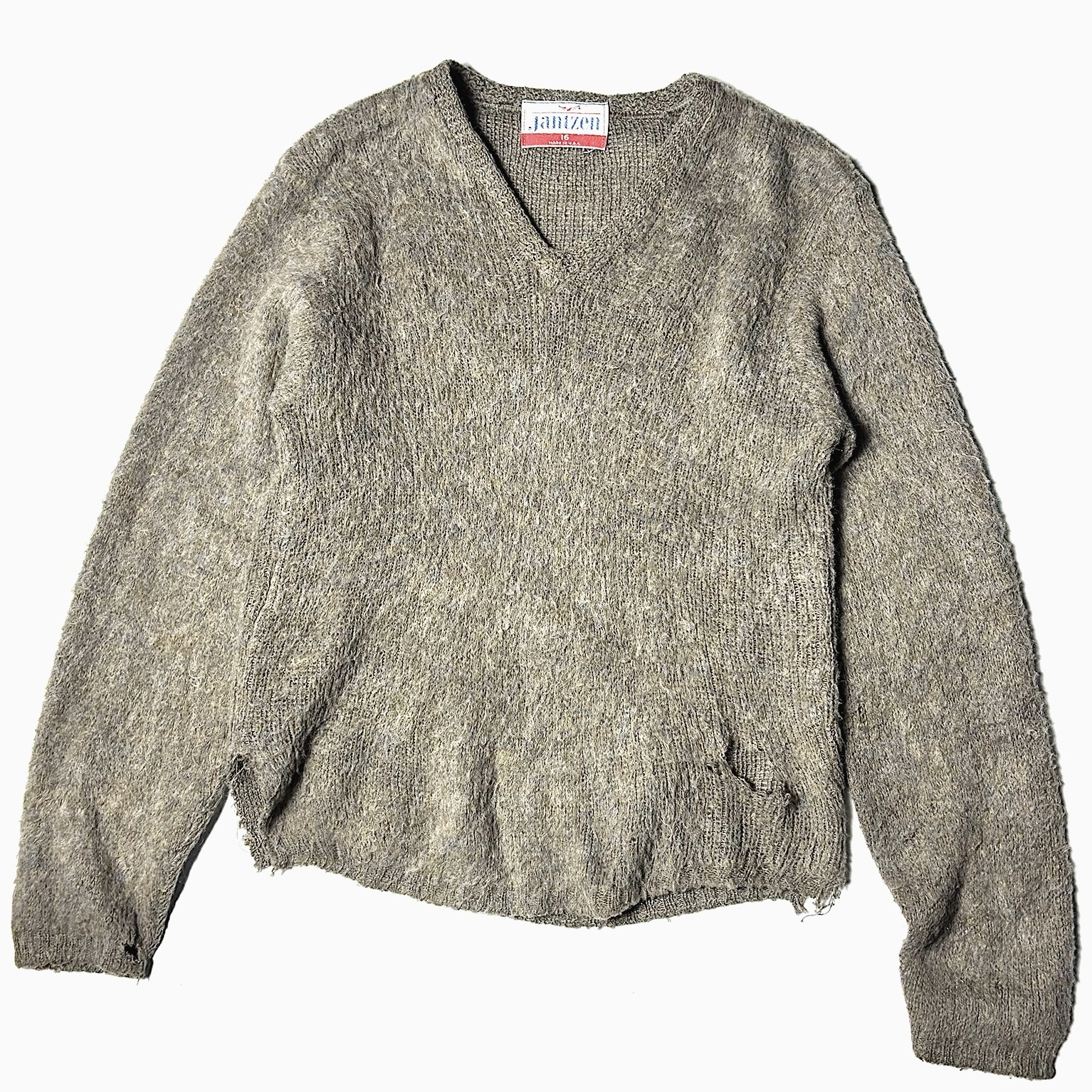 Vintage 60's【Jantzen】Grunge Mohair Knit Sweater