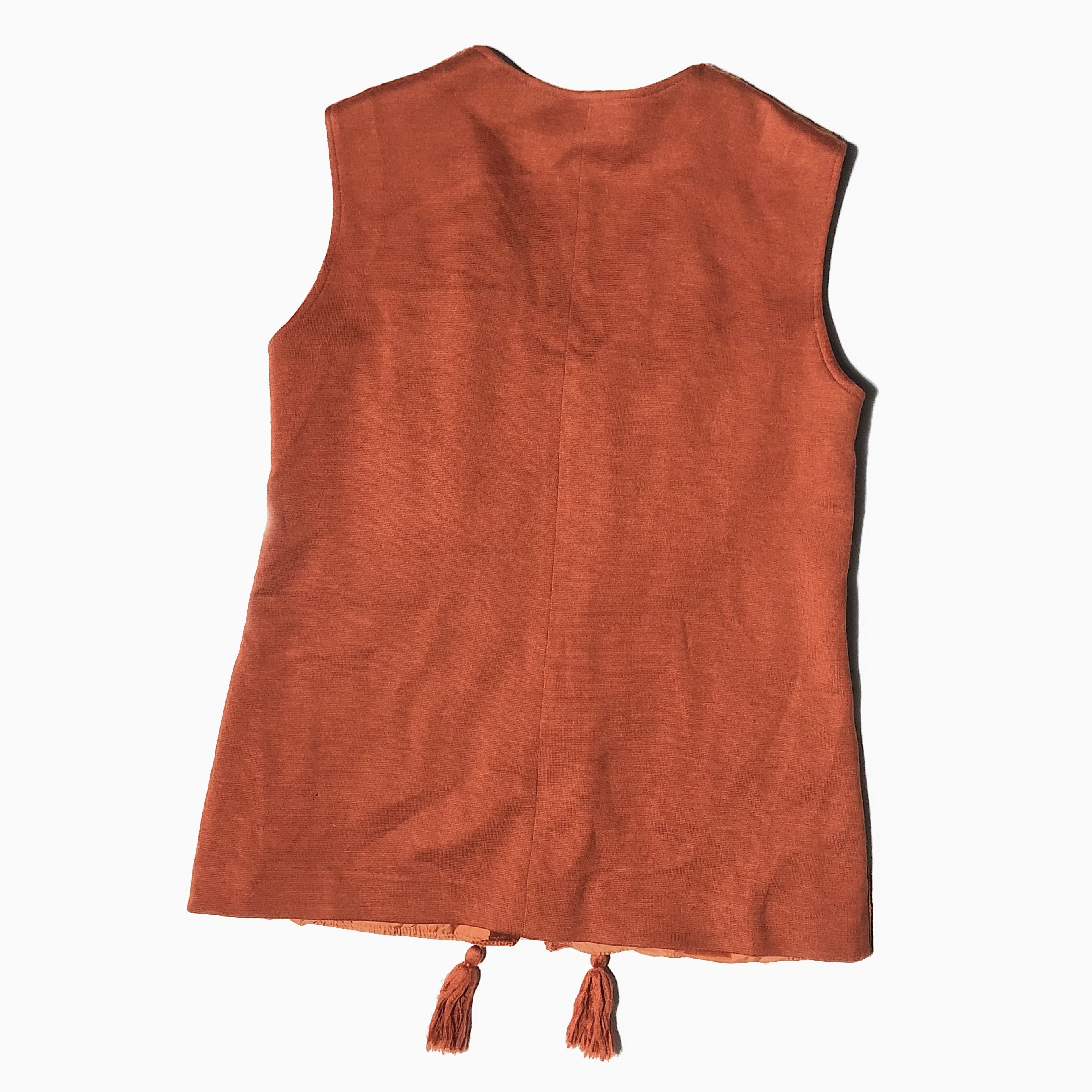 Vintage【IT'S RICH】Zip-up Suede Knit Vest の画像 2