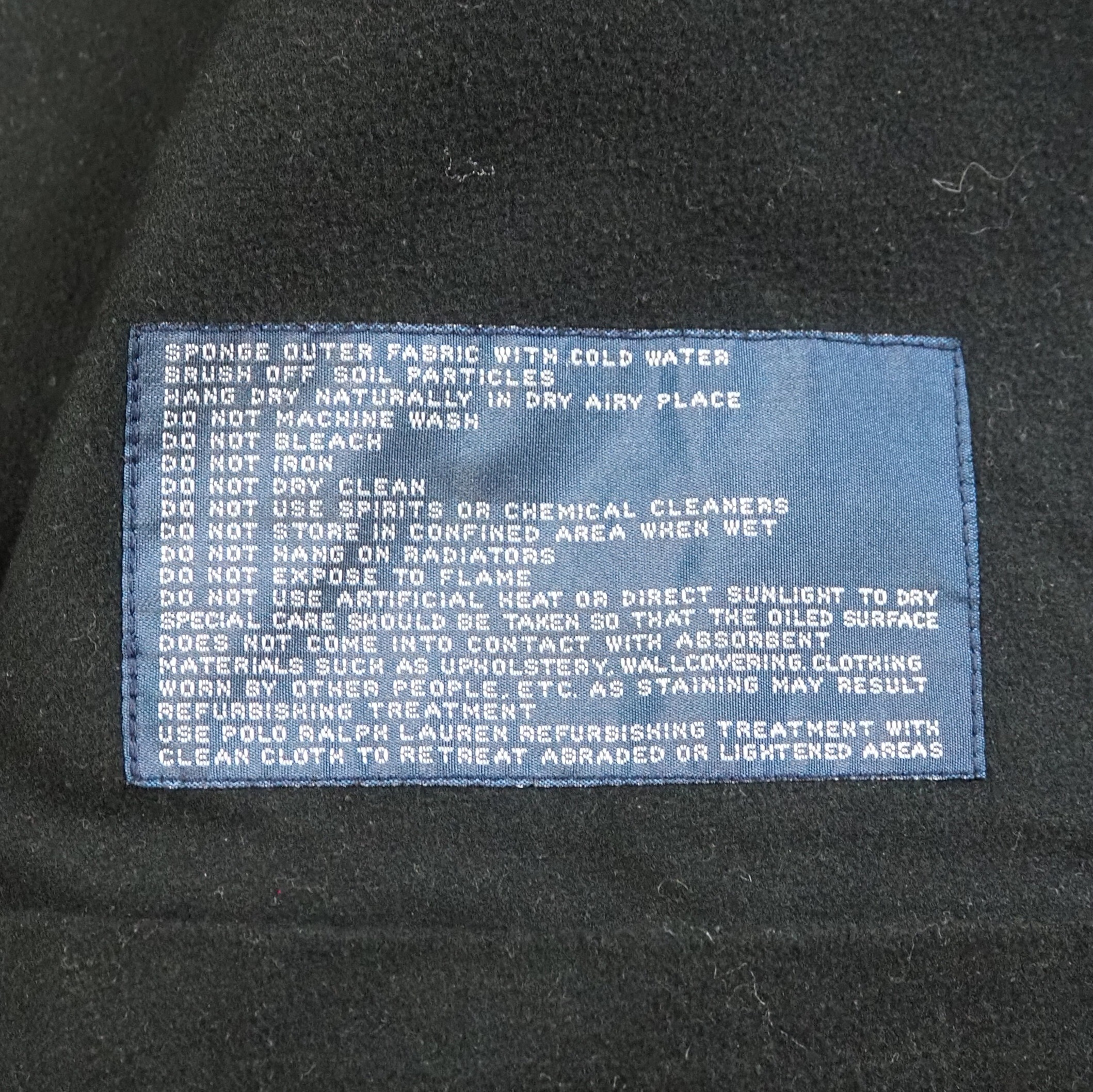 【9/23 20:00入荷】90's Ralph Lauren ハンティングジャケット ブラック の画像 13