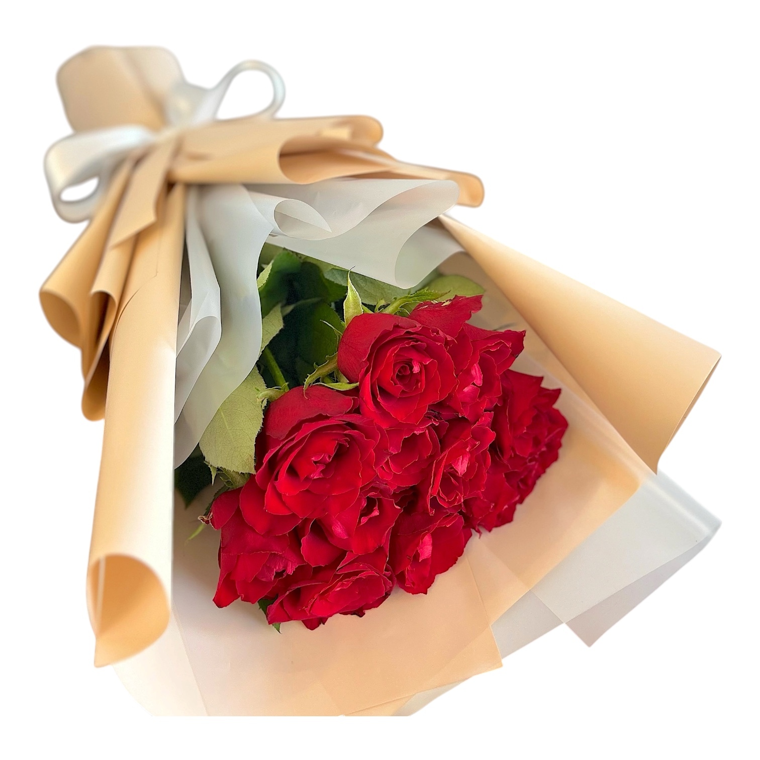 プロポーズ花束｜赤薔薇12本｜生花｜ダズンローズ