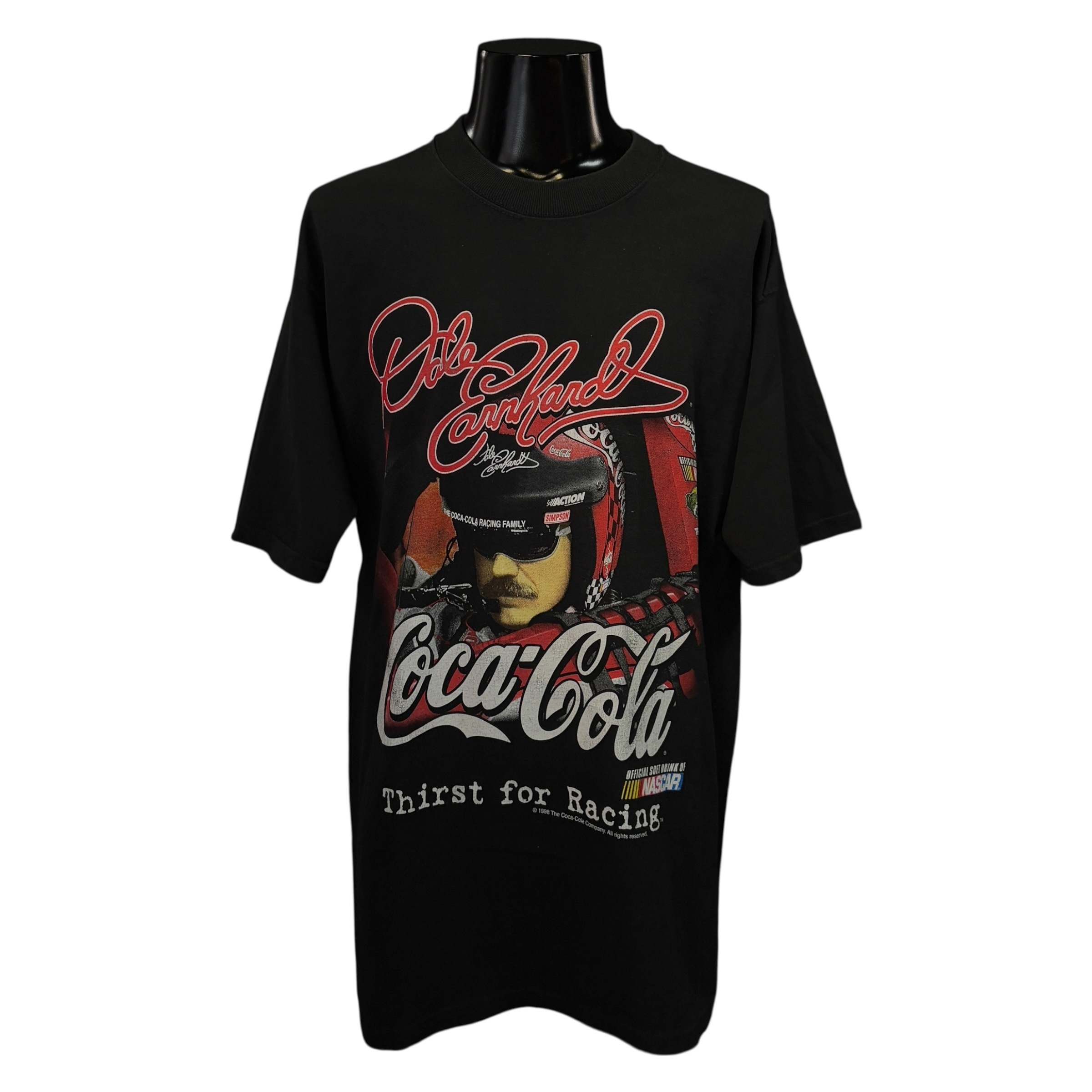 【COCA COLA × NASCAR】コカコーラ × ナスカー “Ralph Dale Earnhardt Sr” 90’s Vintage Tシャツ XL相当