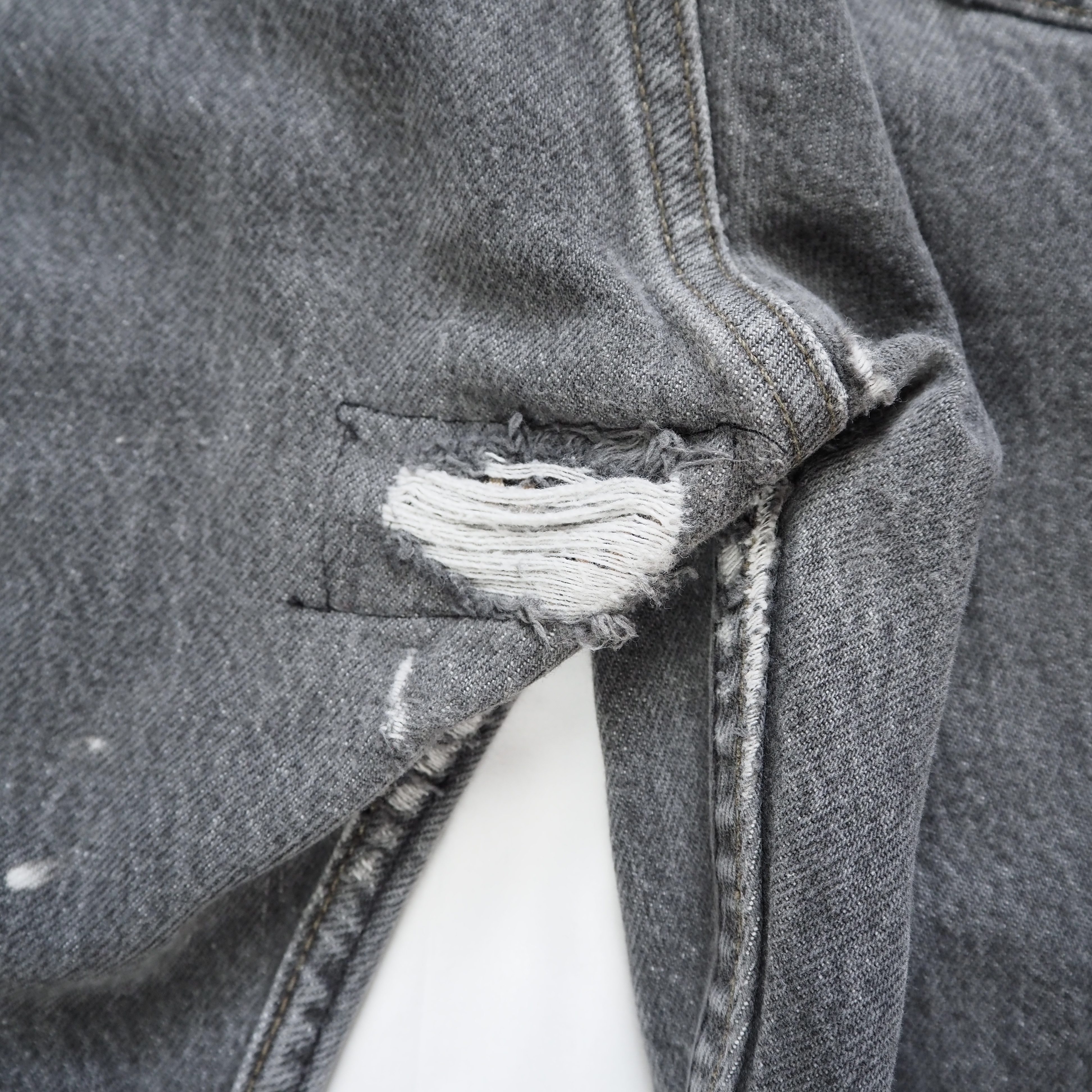 90’s Levi’s 501 先染めブラックデニム 34×30 の画像 13