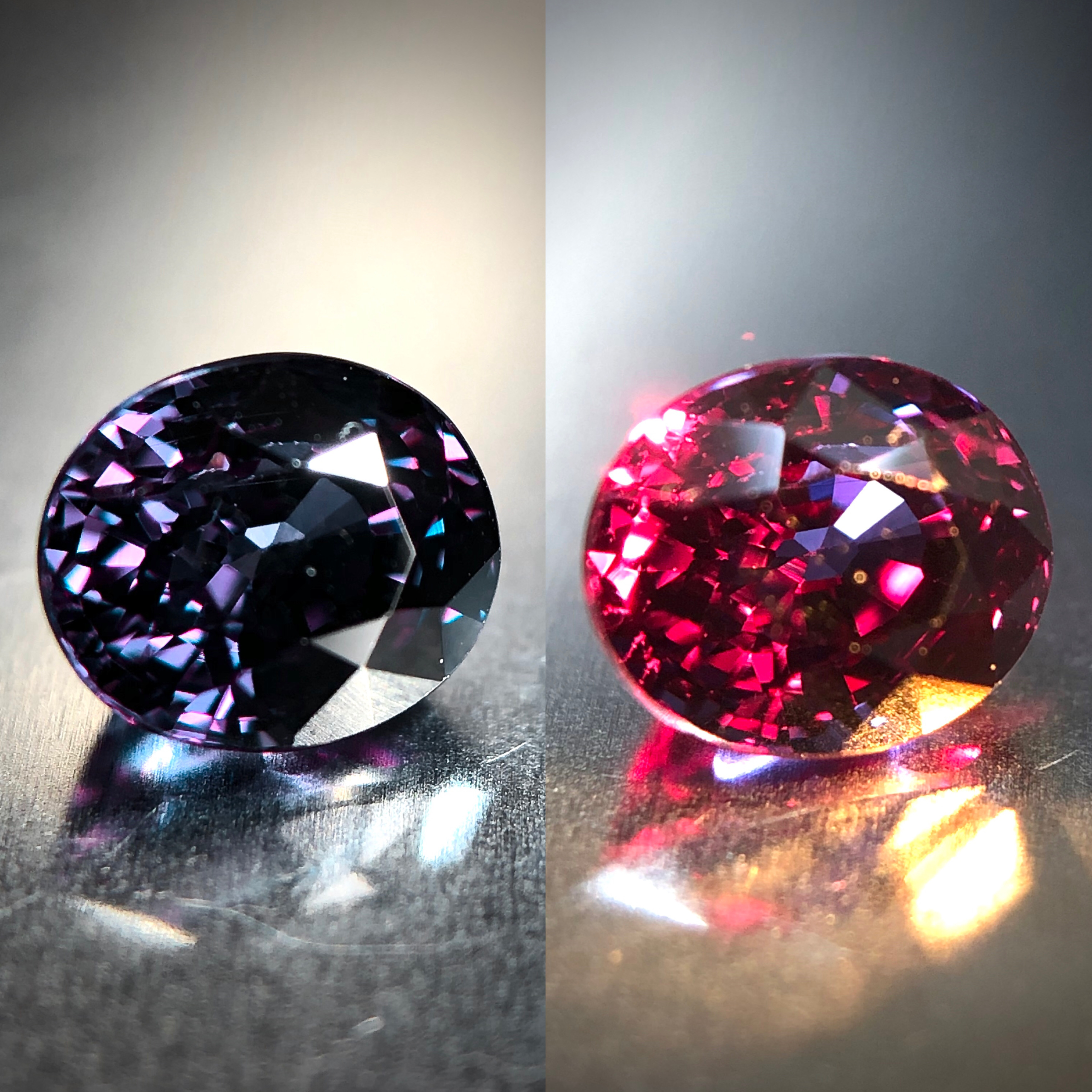 ベキリーブルーの蠱惑的な魅力 0.89ct 天然 カラーチェンジ ガーネット Frederick’s Gems&Jewelry