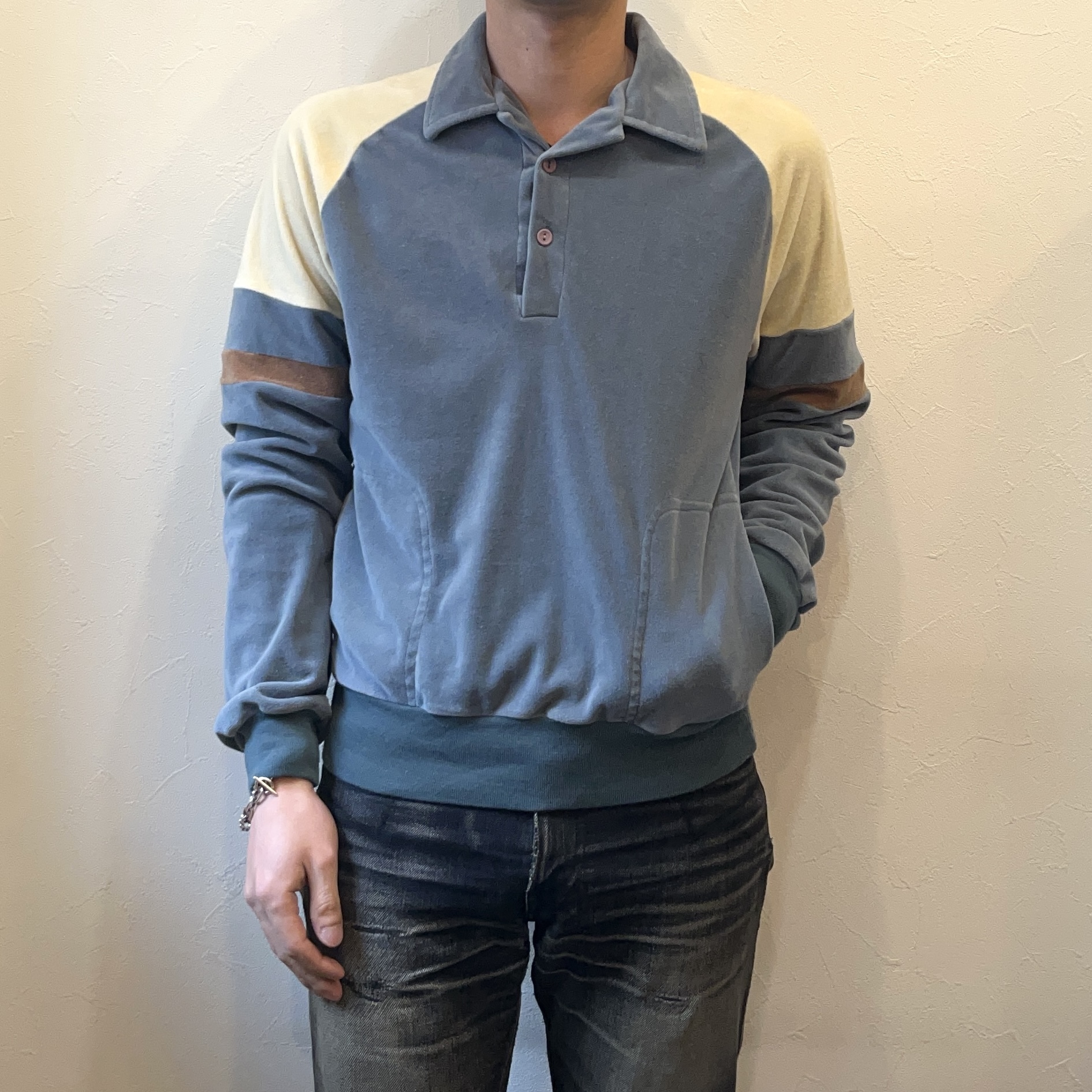 Vintage 70's【KENNINGTON】Velvet Pullover Shirt の画像 3