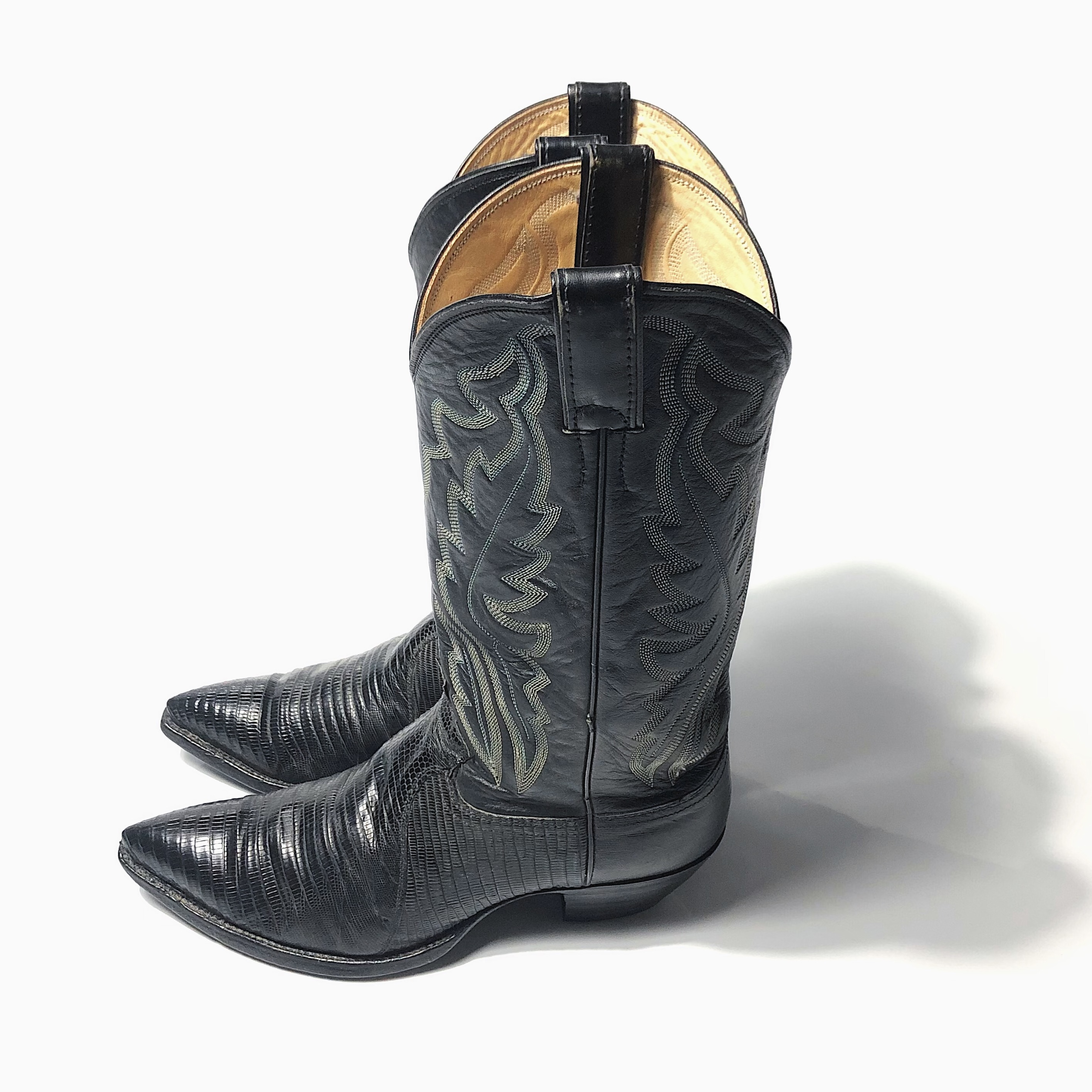 Vintage【Justin】Lizard Western Boots の画像 2