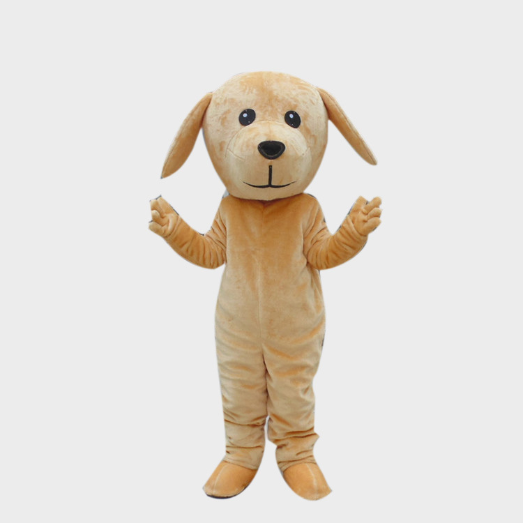 本格的着ぐるみ 犬 イヌ いぬ ワンチャン 大人用 イェロー 黄色い犬きぐるみ 3頭身タイプ 格安 良質 のぞき可 オーダーメイド コスプレ イベント用品 遊園地 お子様 大喜び 集客 客寄せ Mooncat