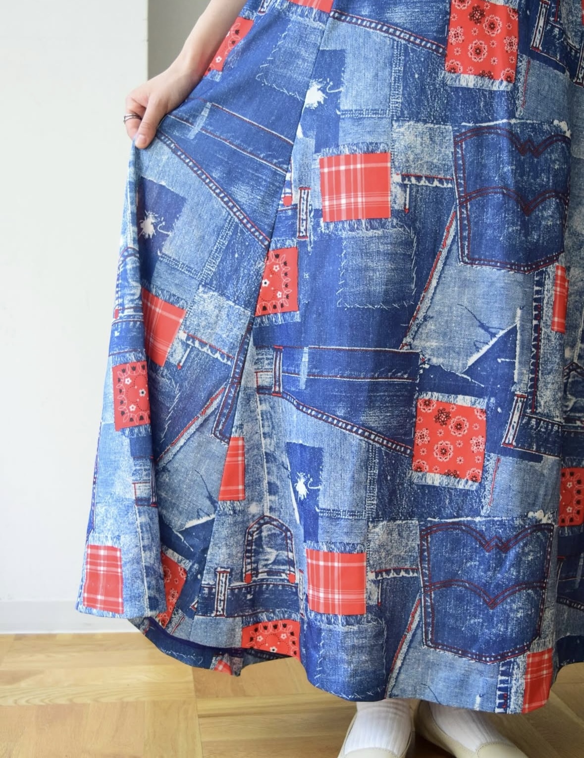 ~1970s home made maxi skirt の画像 2