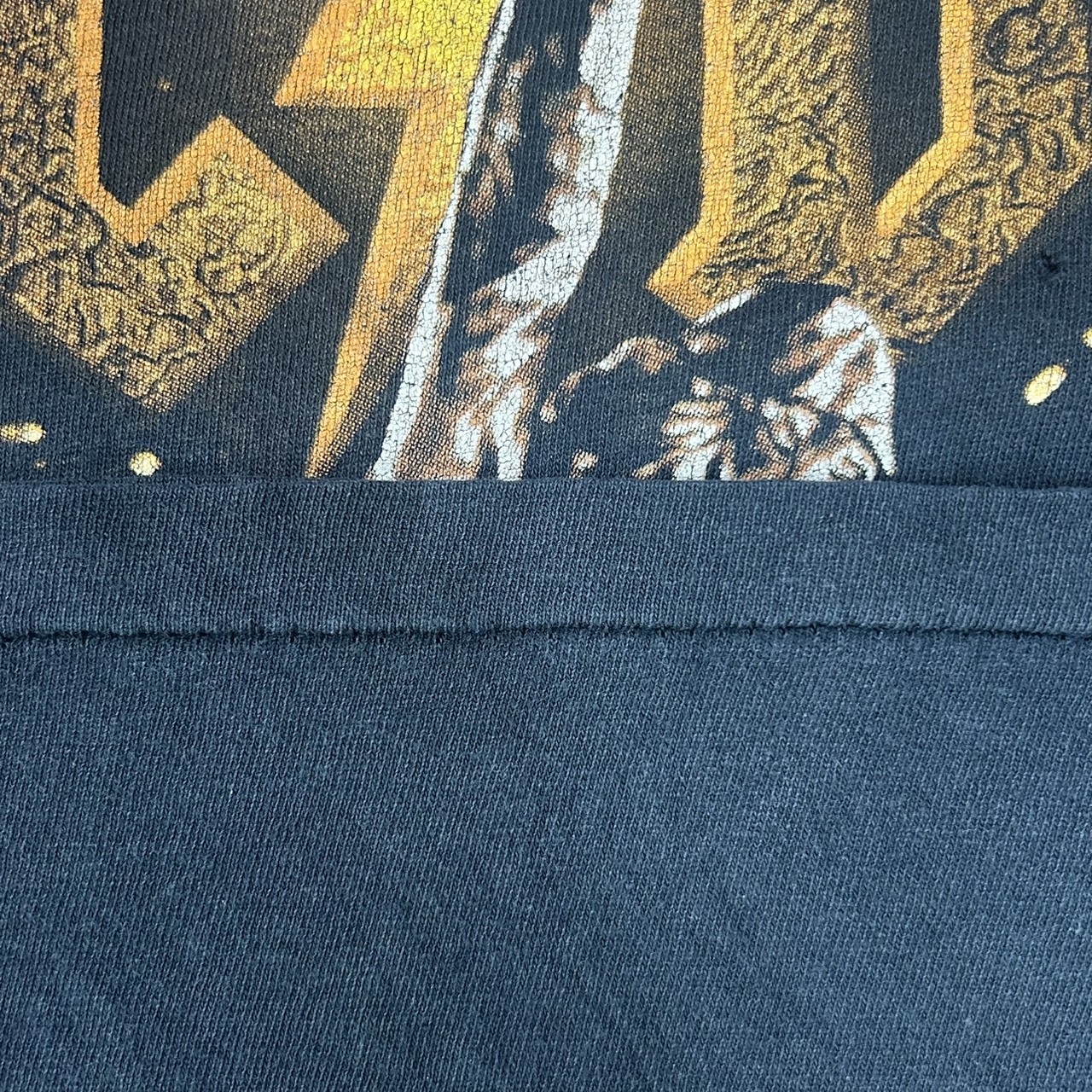 00s AC/DC “Stiff Upper Lip” ツアー Tシャツ ロック バンドT フェード ブラック XL の画像 11