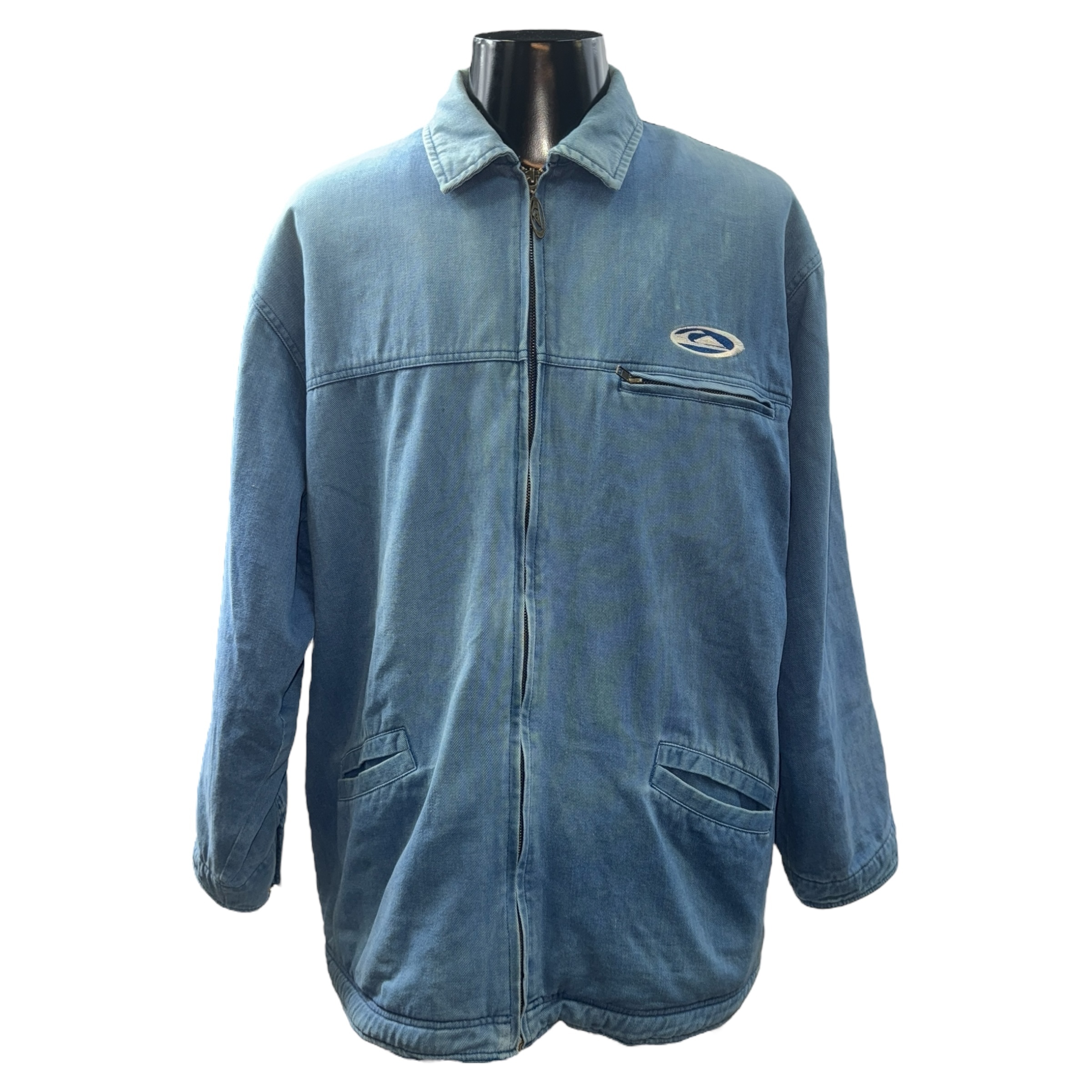 【QUIK SILVER】クイックシルバー デニムカバーオールジャケット L