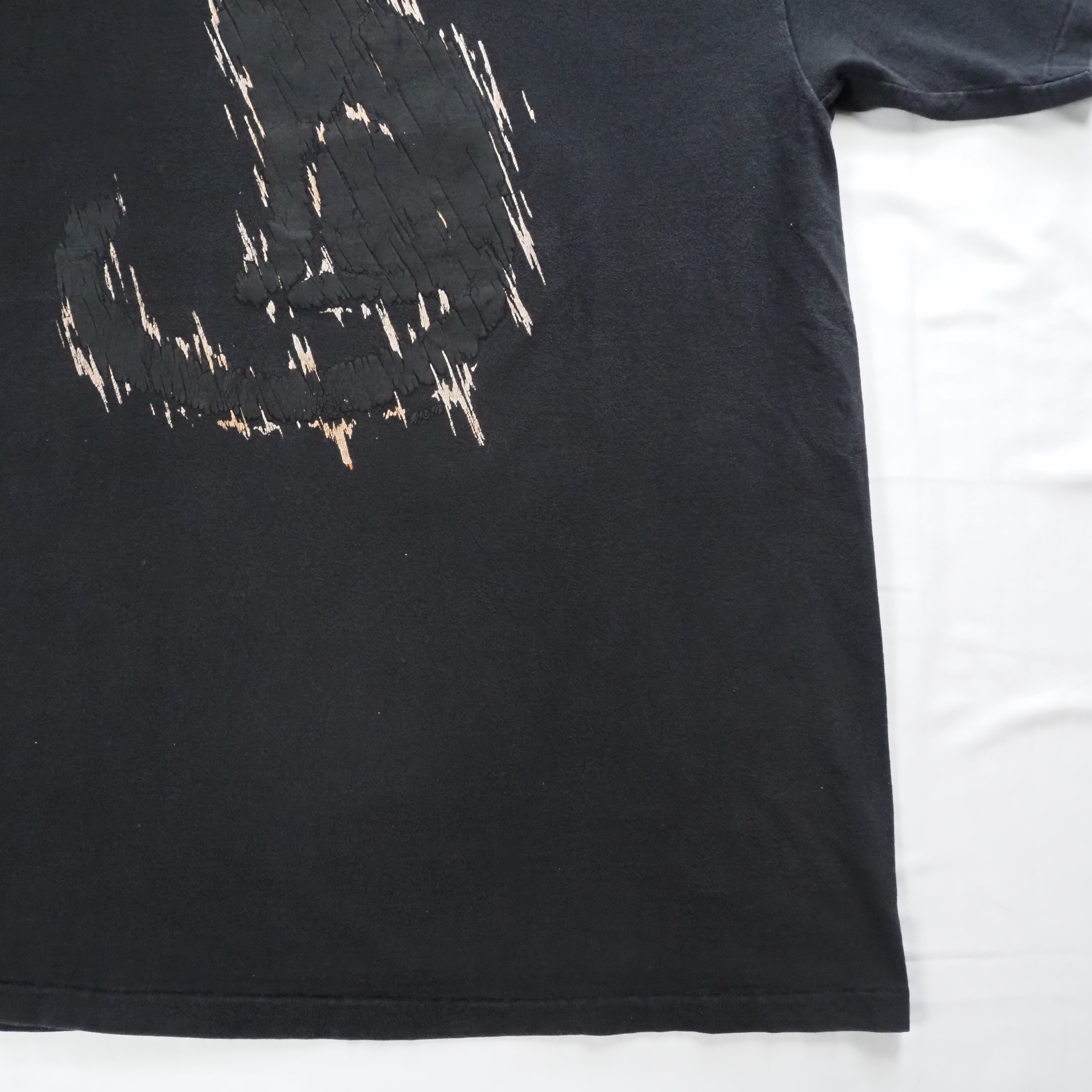 90's Hanes 猫Tシャツ XL ブラック の画像 10