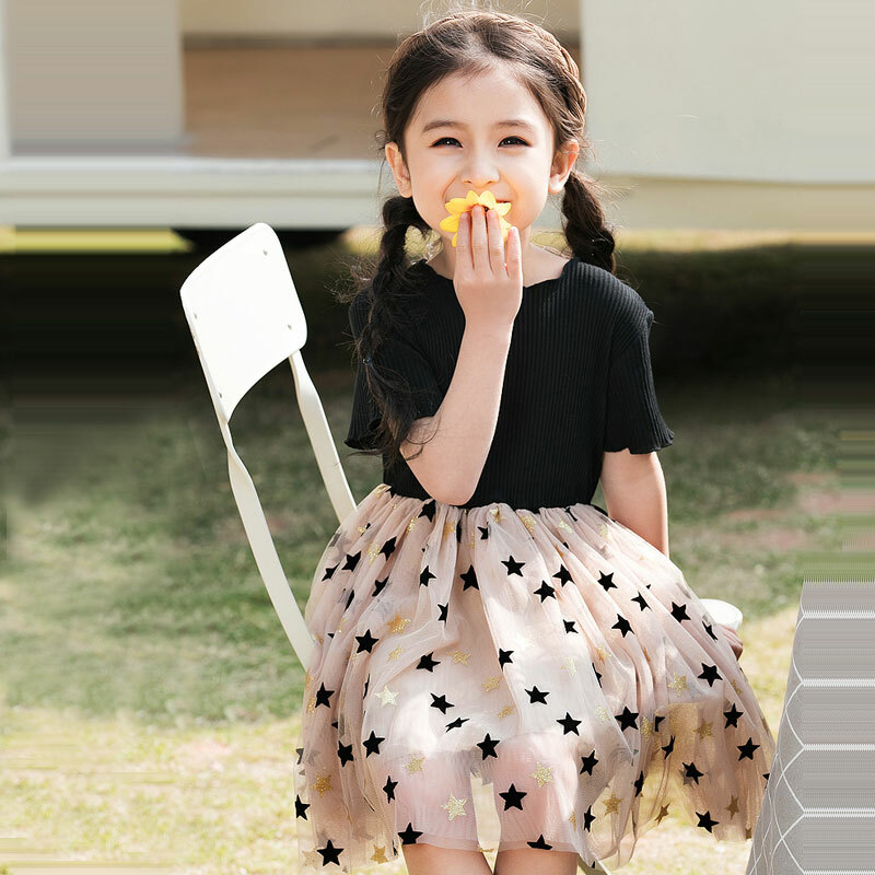 可愛い 女の子ワンピース ジュニアワンピース 半袖 コットン キッズドレス セレモニー 結婚式 着心地がいい 110cm 1cm 130cm 140cm 150cm 160cm Dresszone