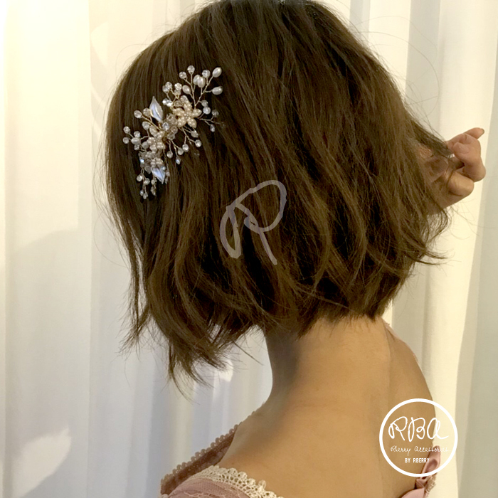 Rba00018 ヘッドドレス 結婚式 ヘアアクセサリー 結婚式 お呼ばれ 2次