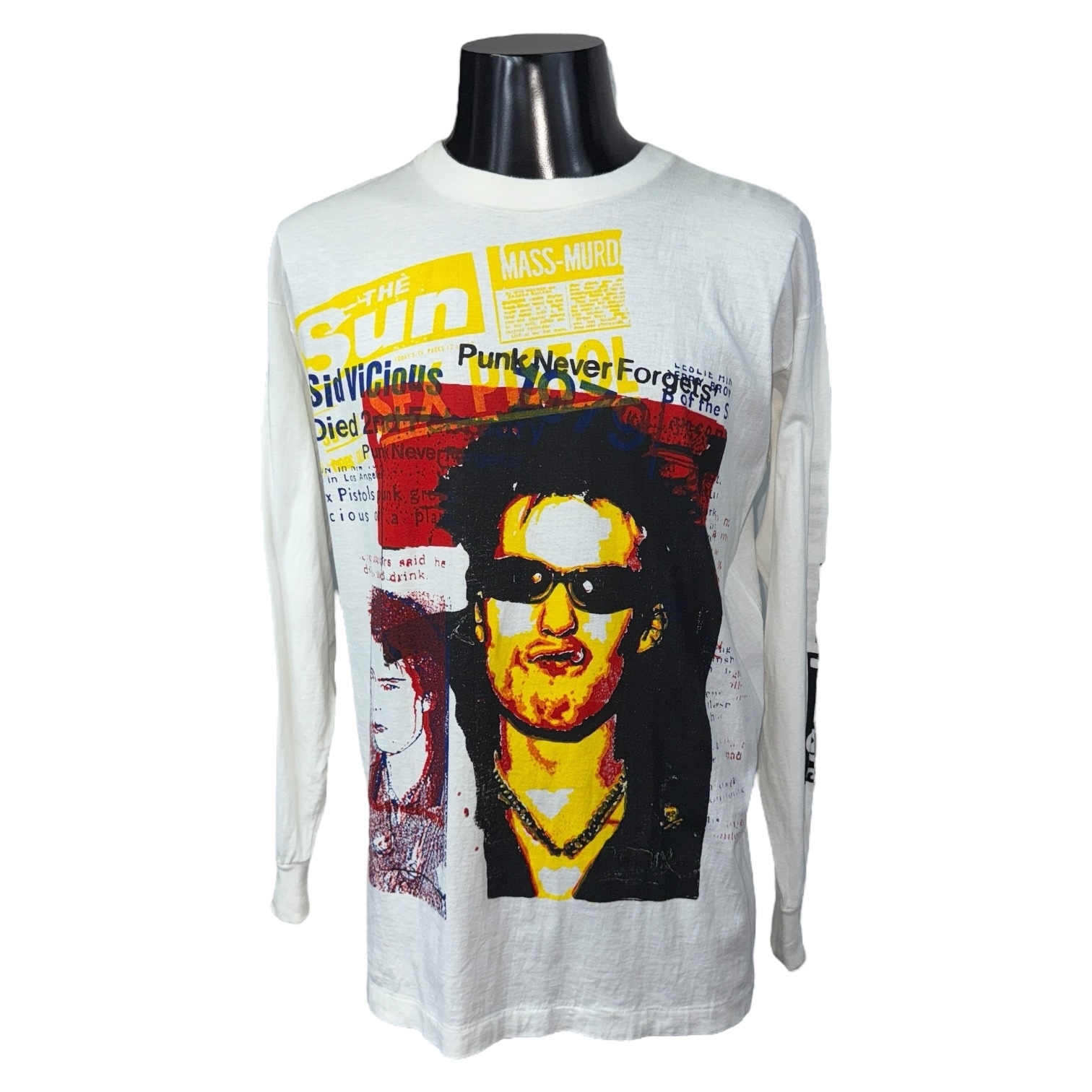 【SEX PISTOLS】セックス・ピストルズ SID VICIOUS シドヴィシャス GOD SAVE THE QUEEN Vintage ロングスリーブTシャツ L