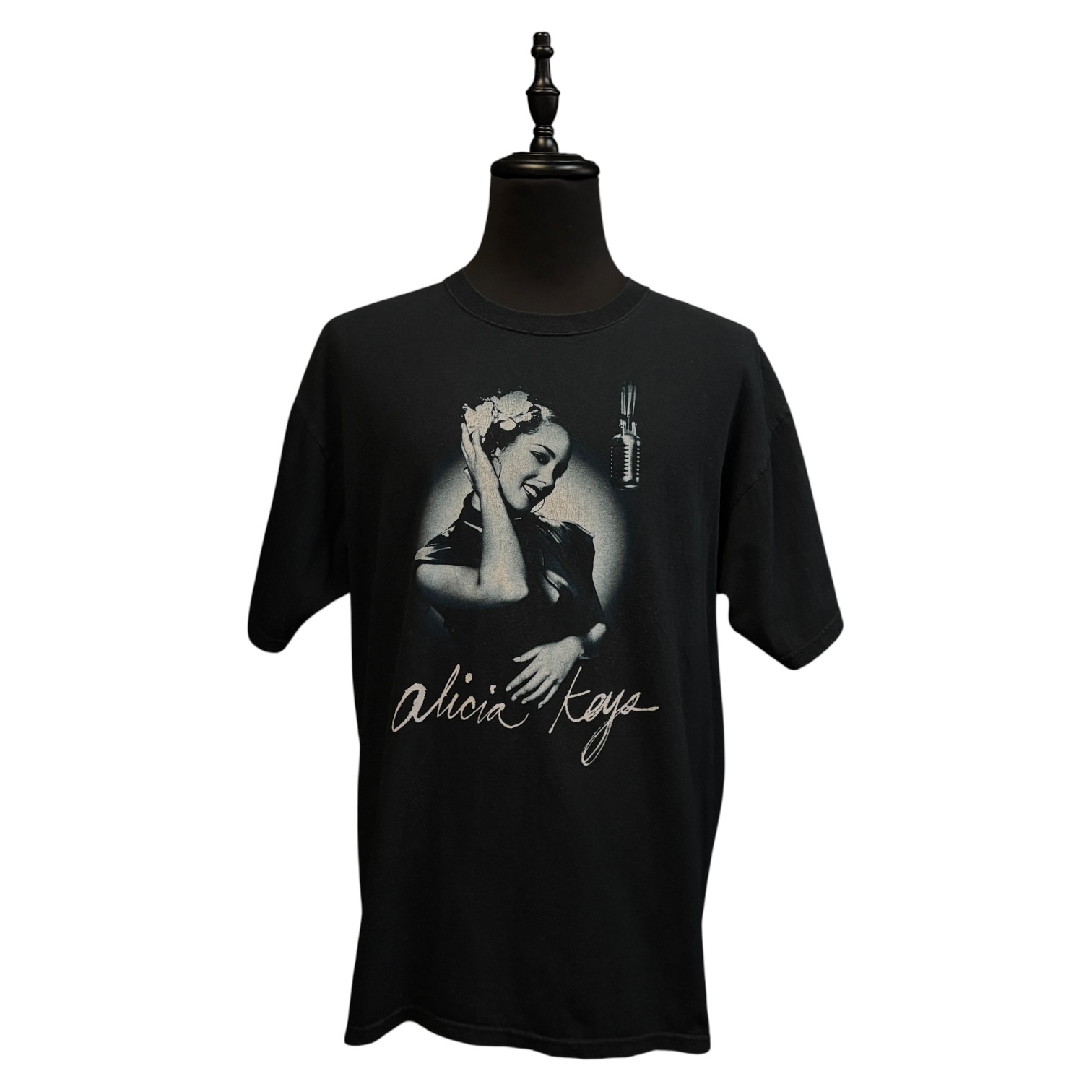 新品　未開封　Alicia keys アリシアキーズ　Tシャツ　ブラック　L luxury&vintage カサコレ<kasacolle>