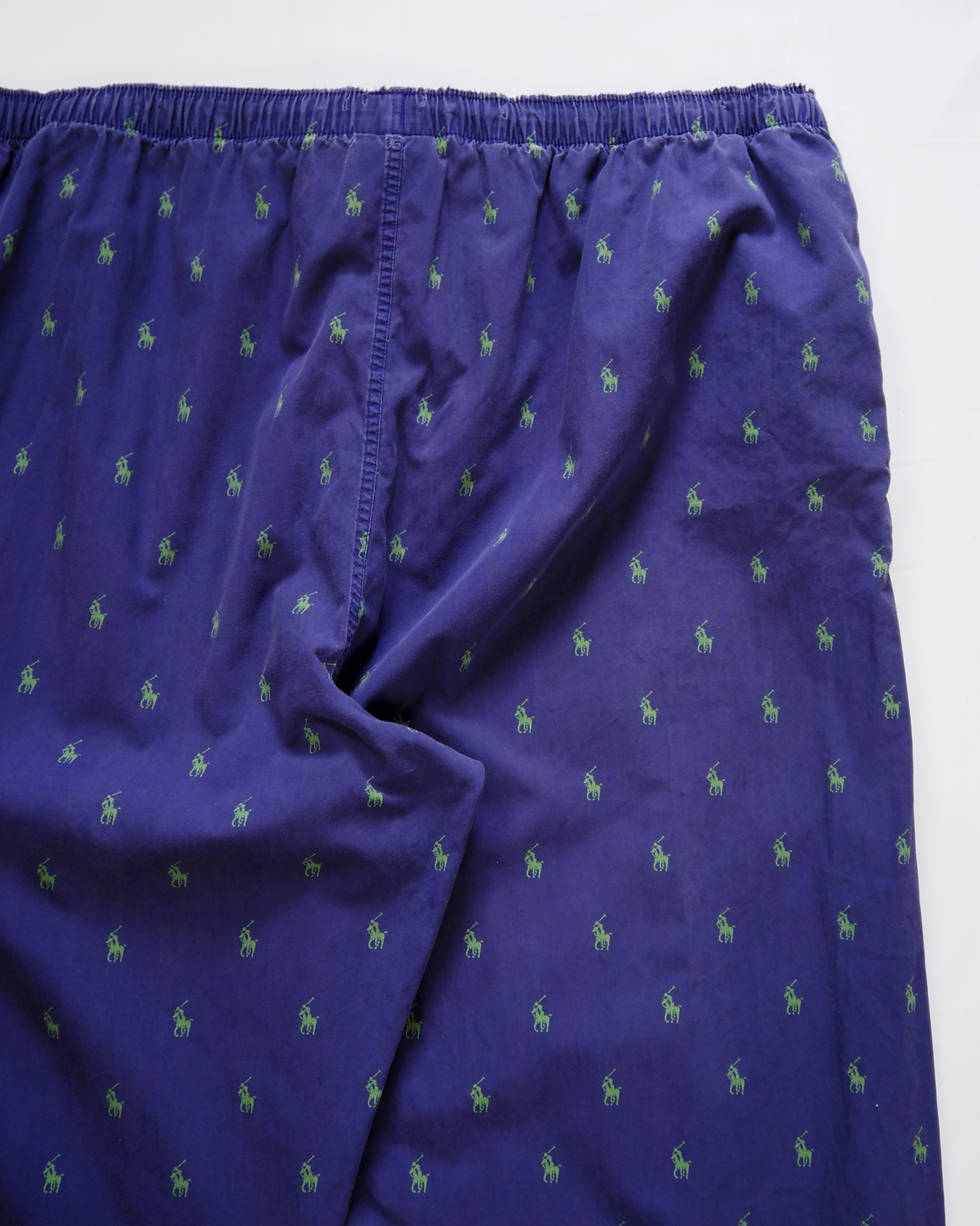 90’s Ralph Lauren パジャマパンツ 総柄 パープル Lサイズ の画像 12