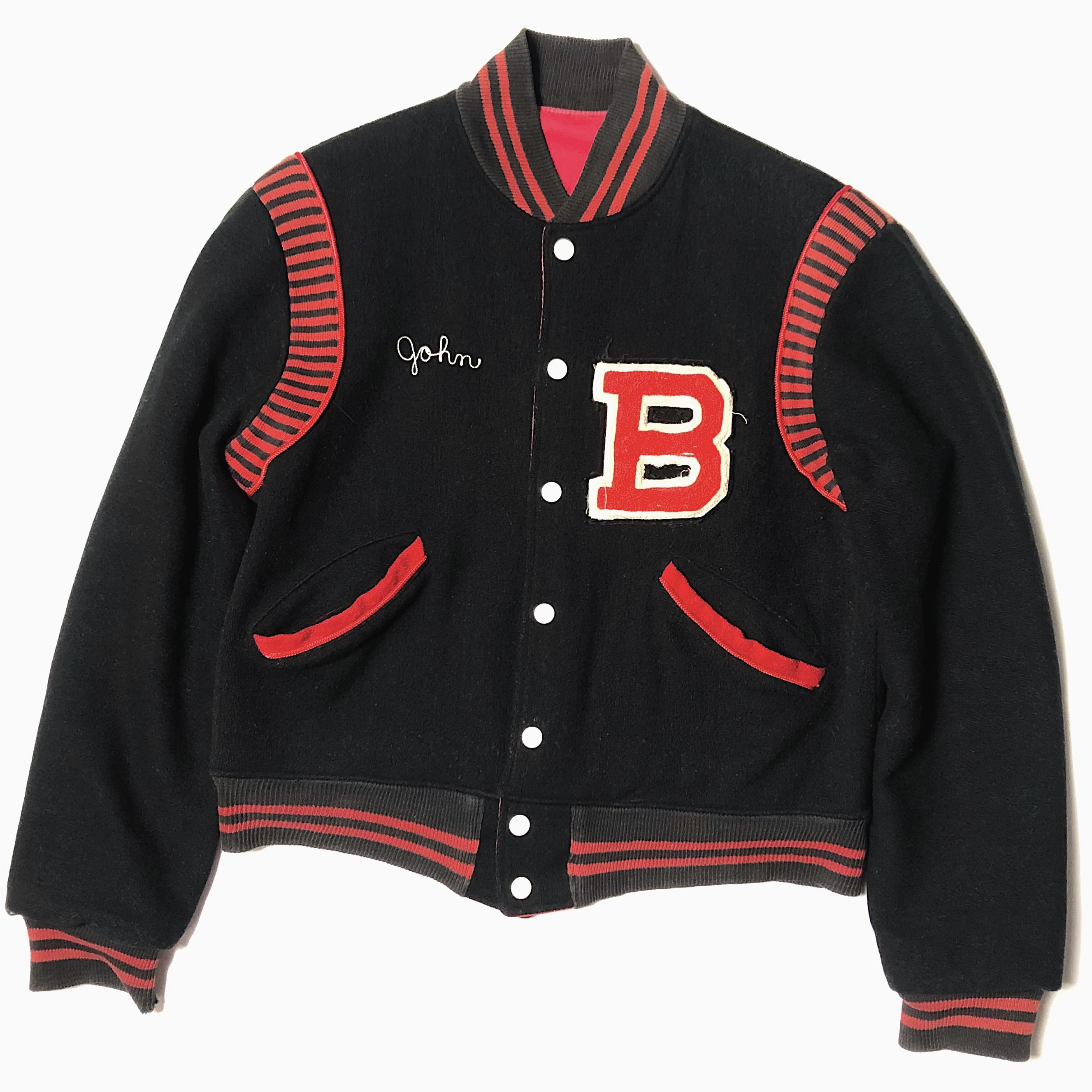 Vintage 60's【BUTWIN】"Brookwood Falcons" Teddy Jacket の画像 2