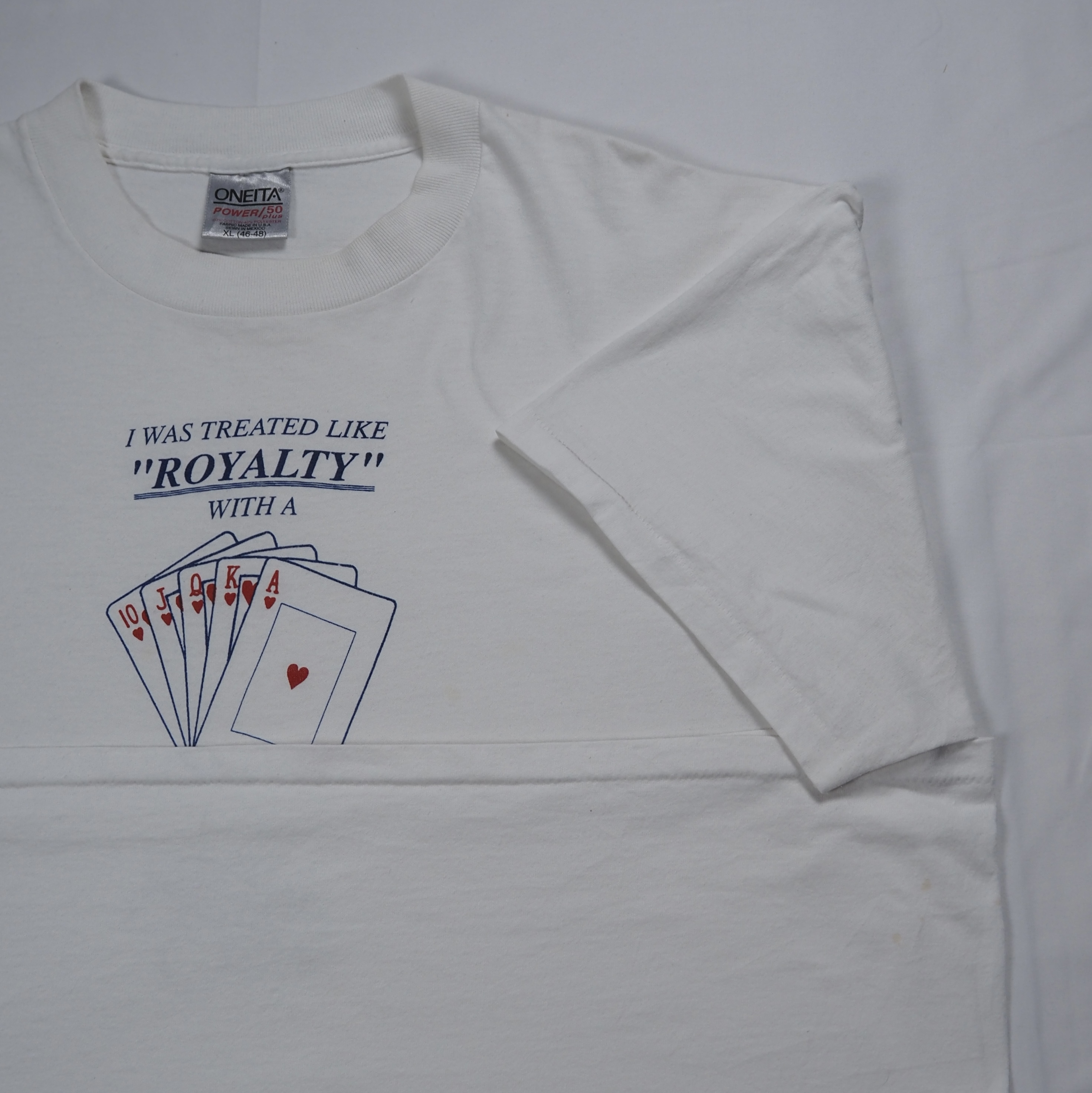90’s ONEITA カジノTシャツ トランプ柄 XL の画像 13