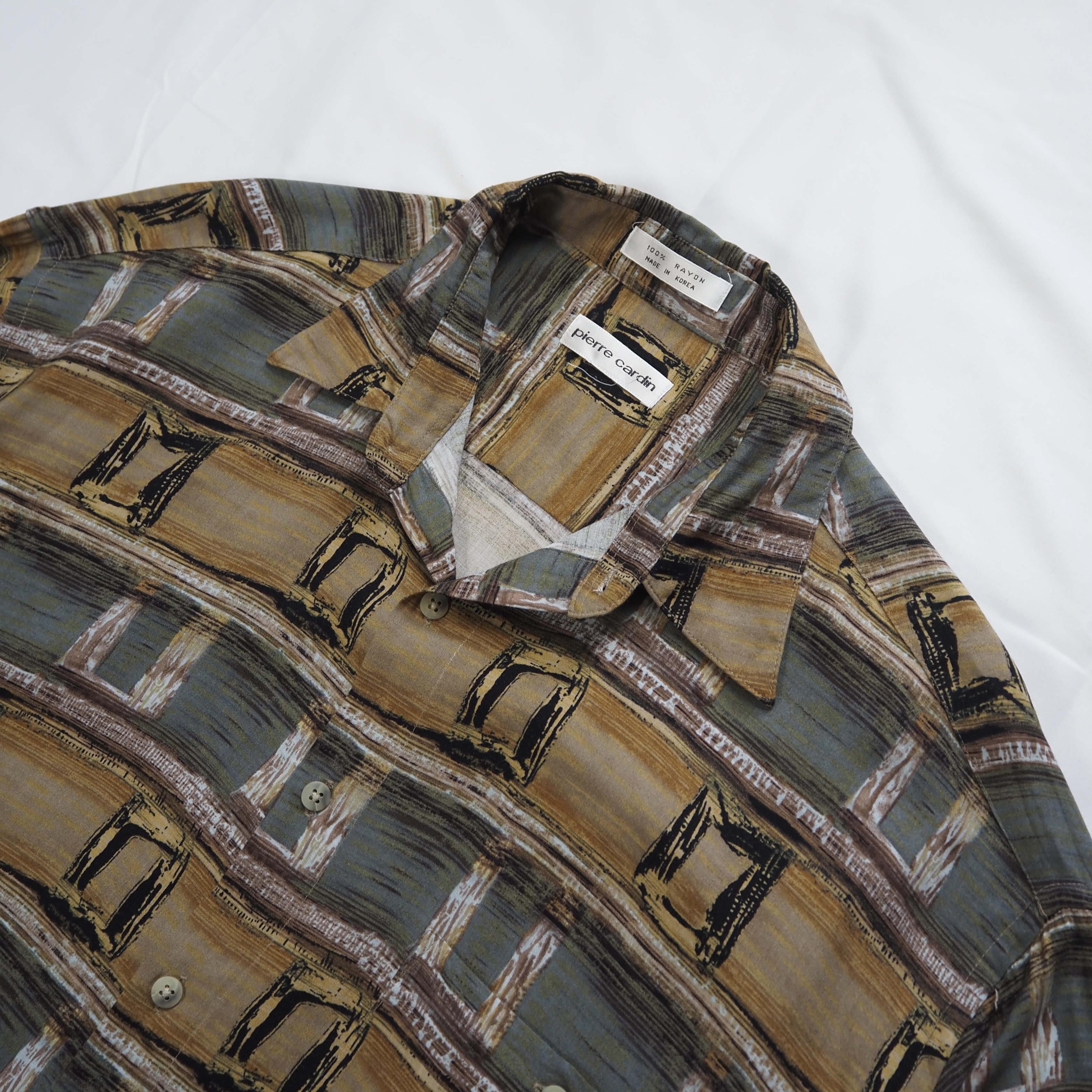 00’s Pierre Cardin 長袖レーヨンシャツ の画像 2