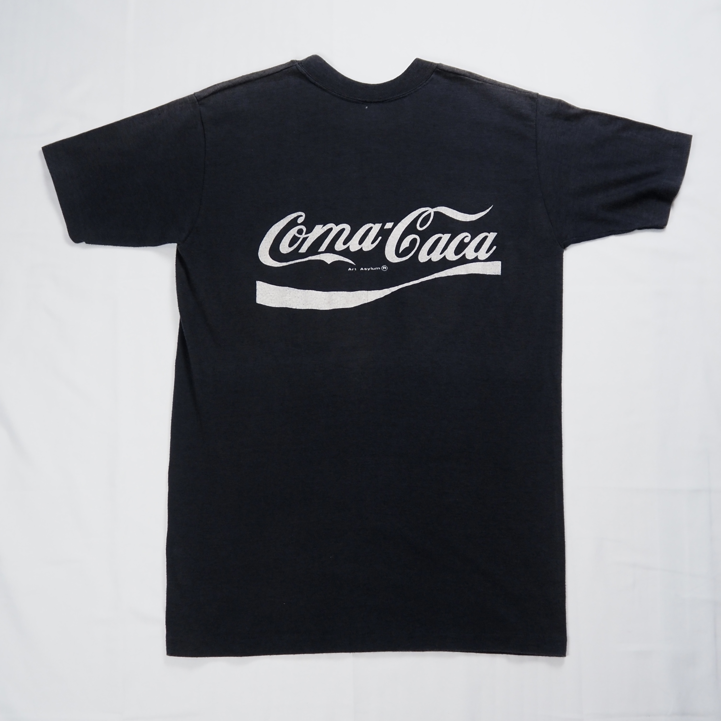80’s コカコーラパロディ Tシャツ フェードブラック S-Mサイズ程度