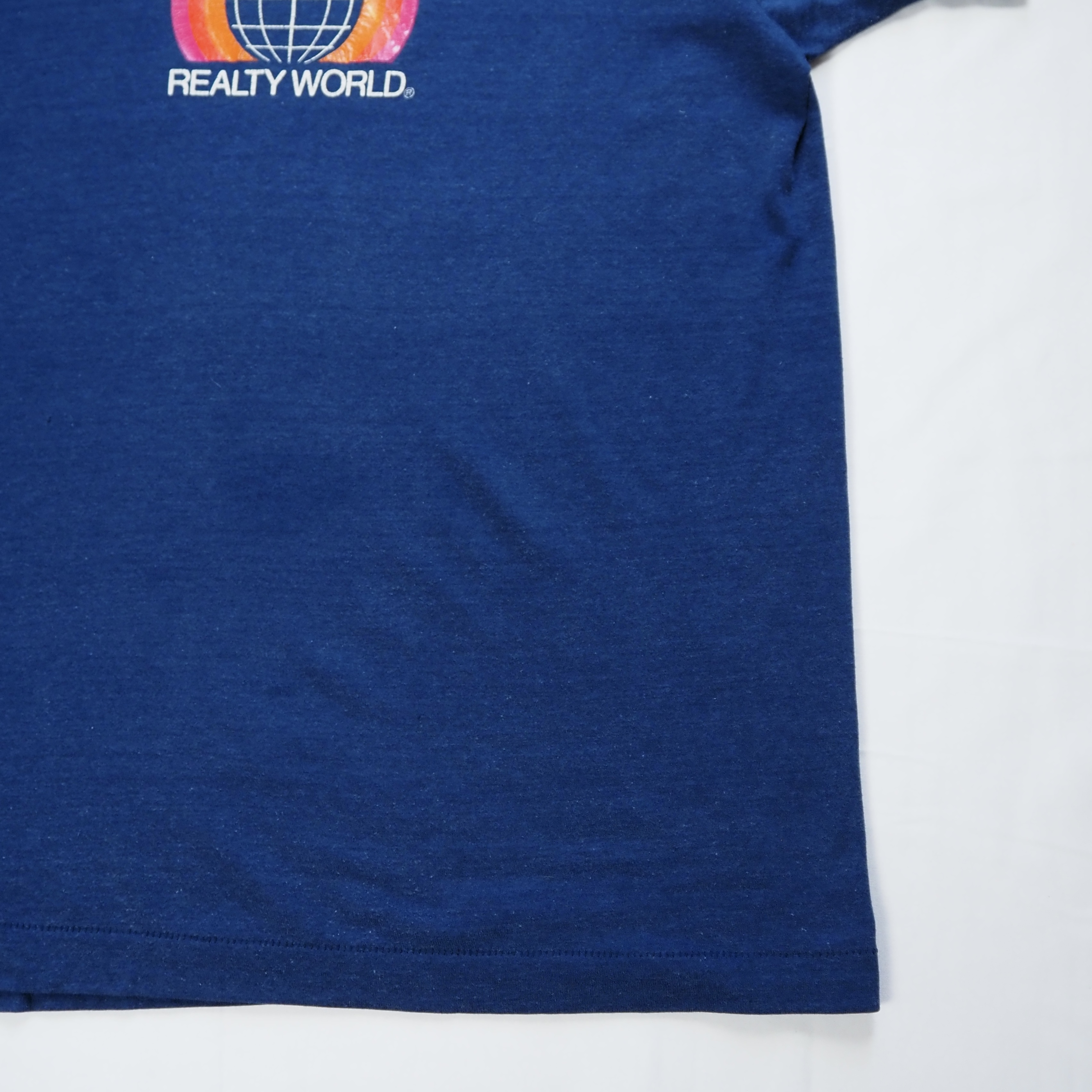 90’s プリントTシャツ ネイビー Mサイズ程度 シングルステッチ の画像 5