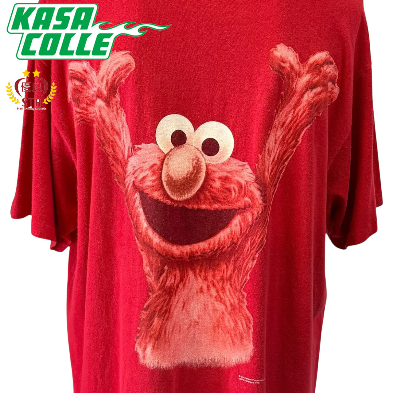 【SESAMI STREET】セサミストリート ELMO エルモ Vintage Tシャツ XL