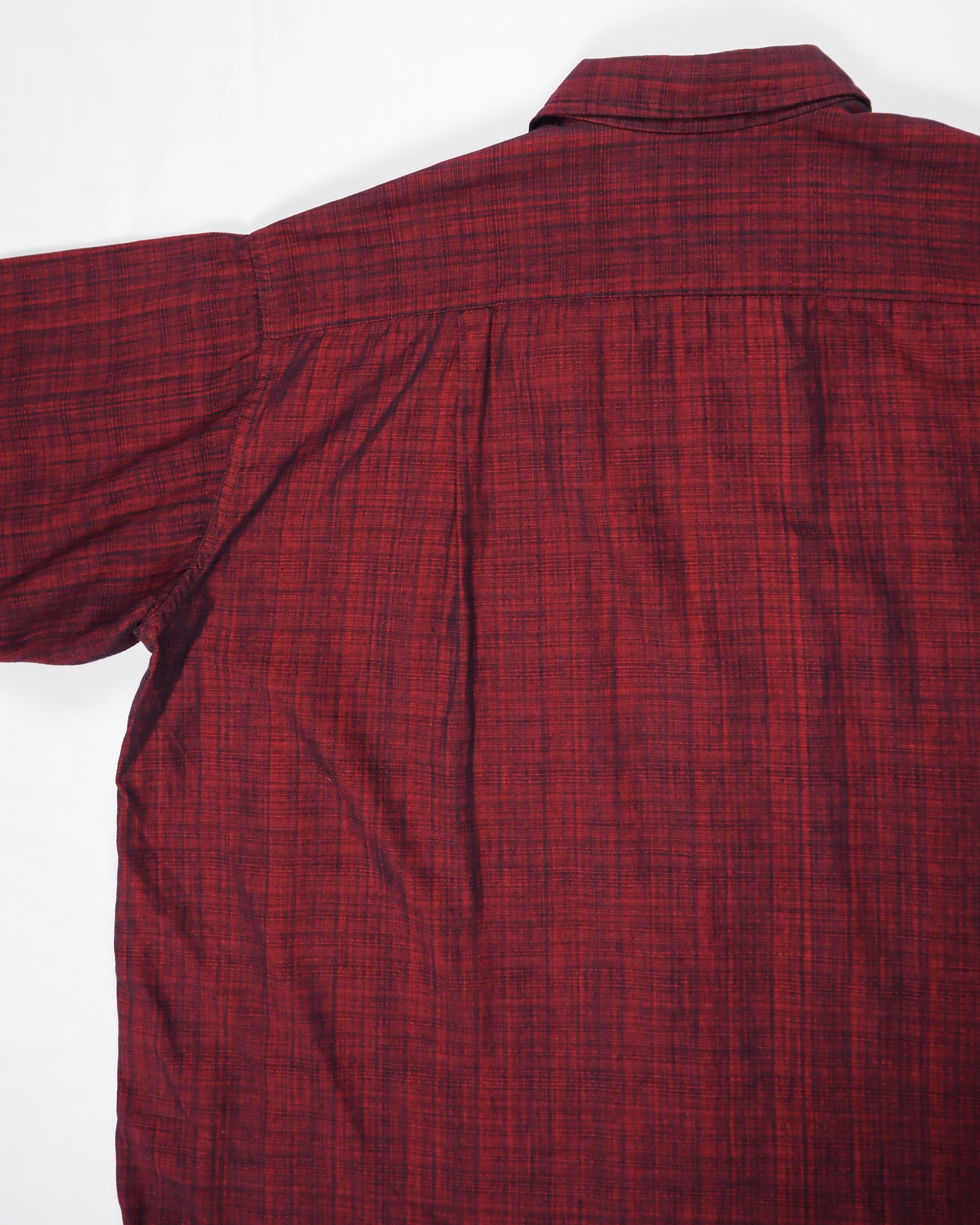 50’s-60’s The Bon Marche コットンシャツ XLサイズ レッド×ブラック の画像 14