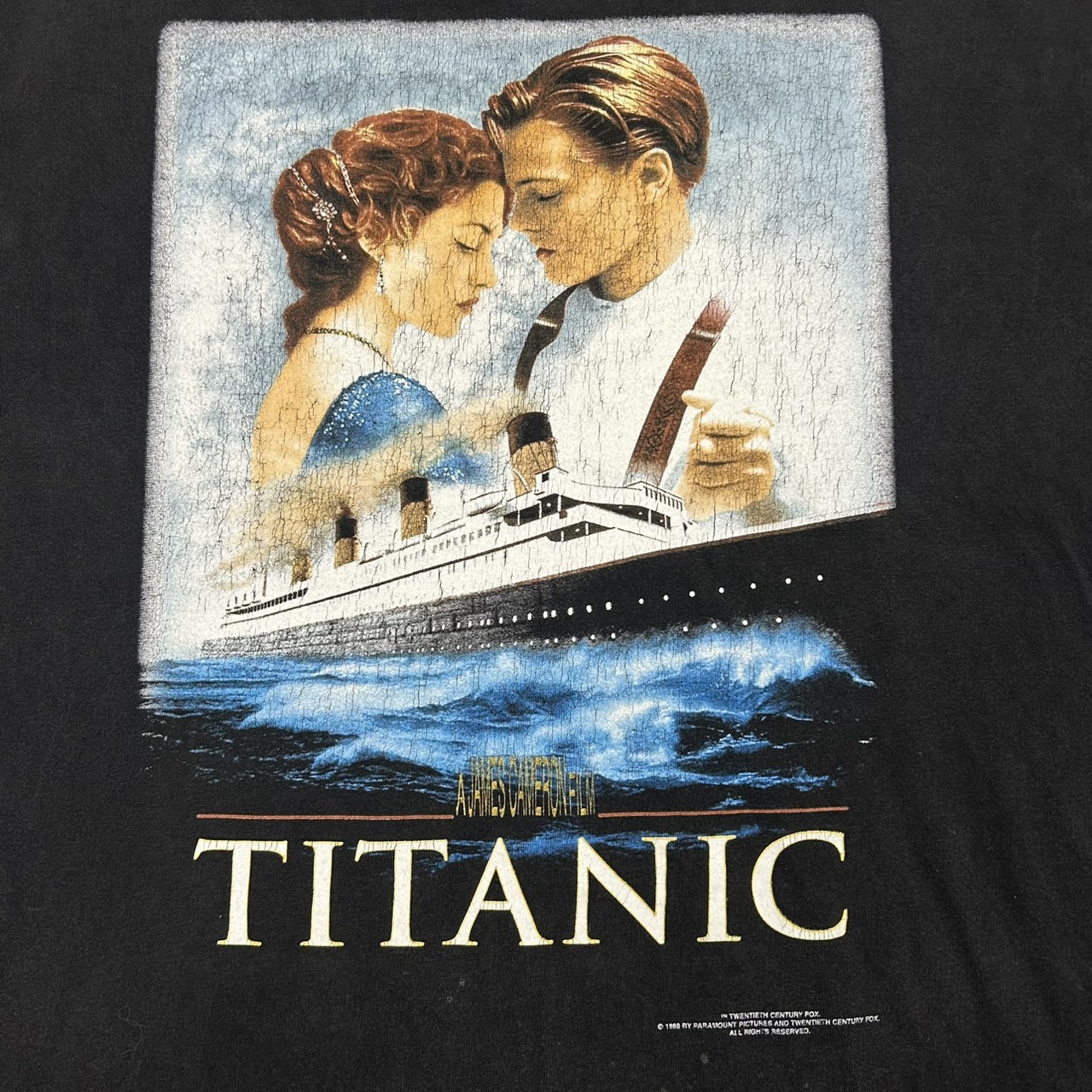 90s TITANIC Vintage Movie T-Shirt L の画像 3